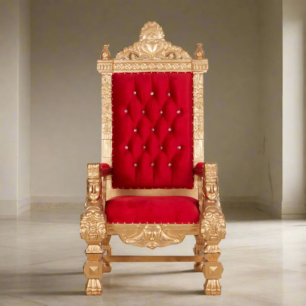 King Samuel Angelic Face Throne Chair