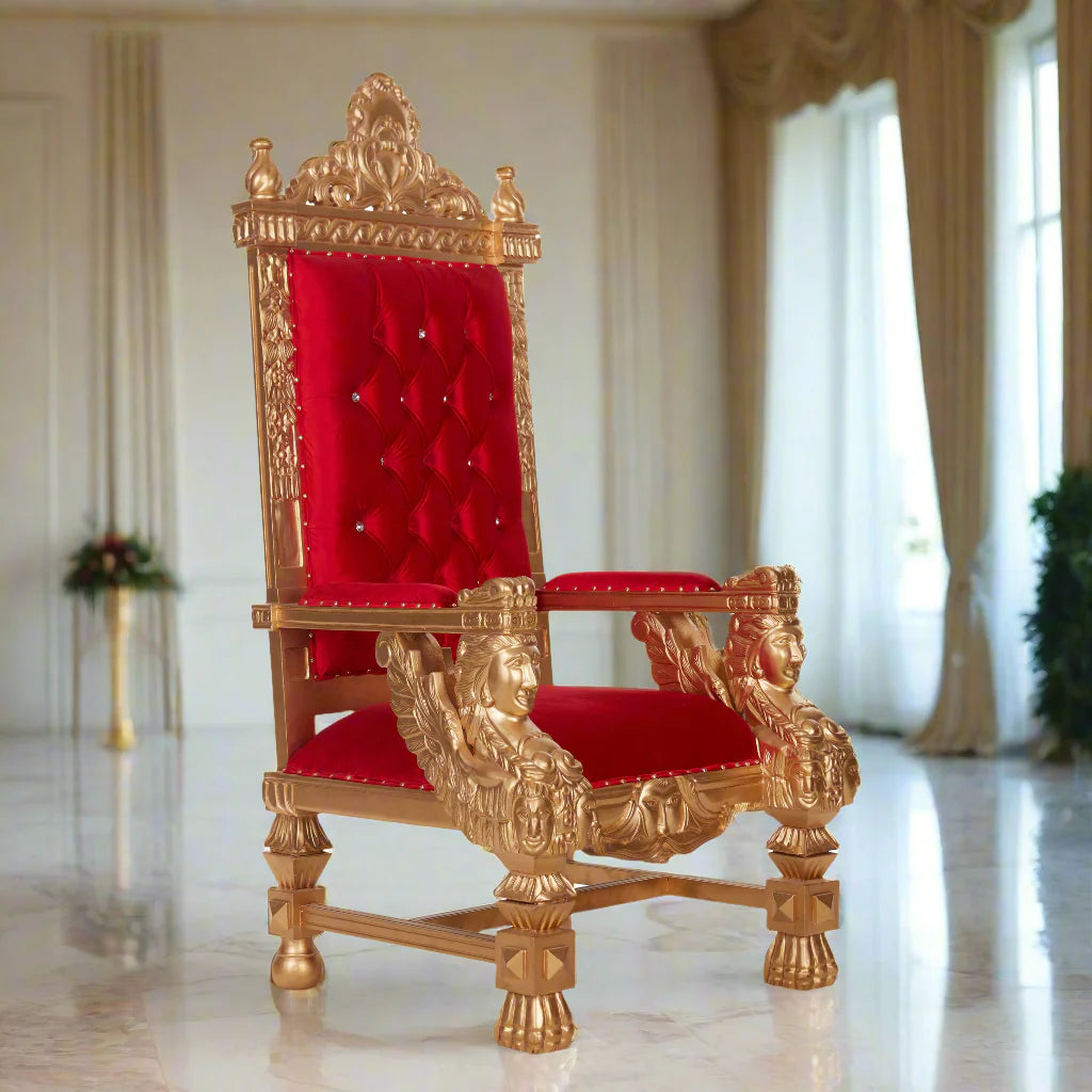 King Samuel Angelic Face Throne Chair