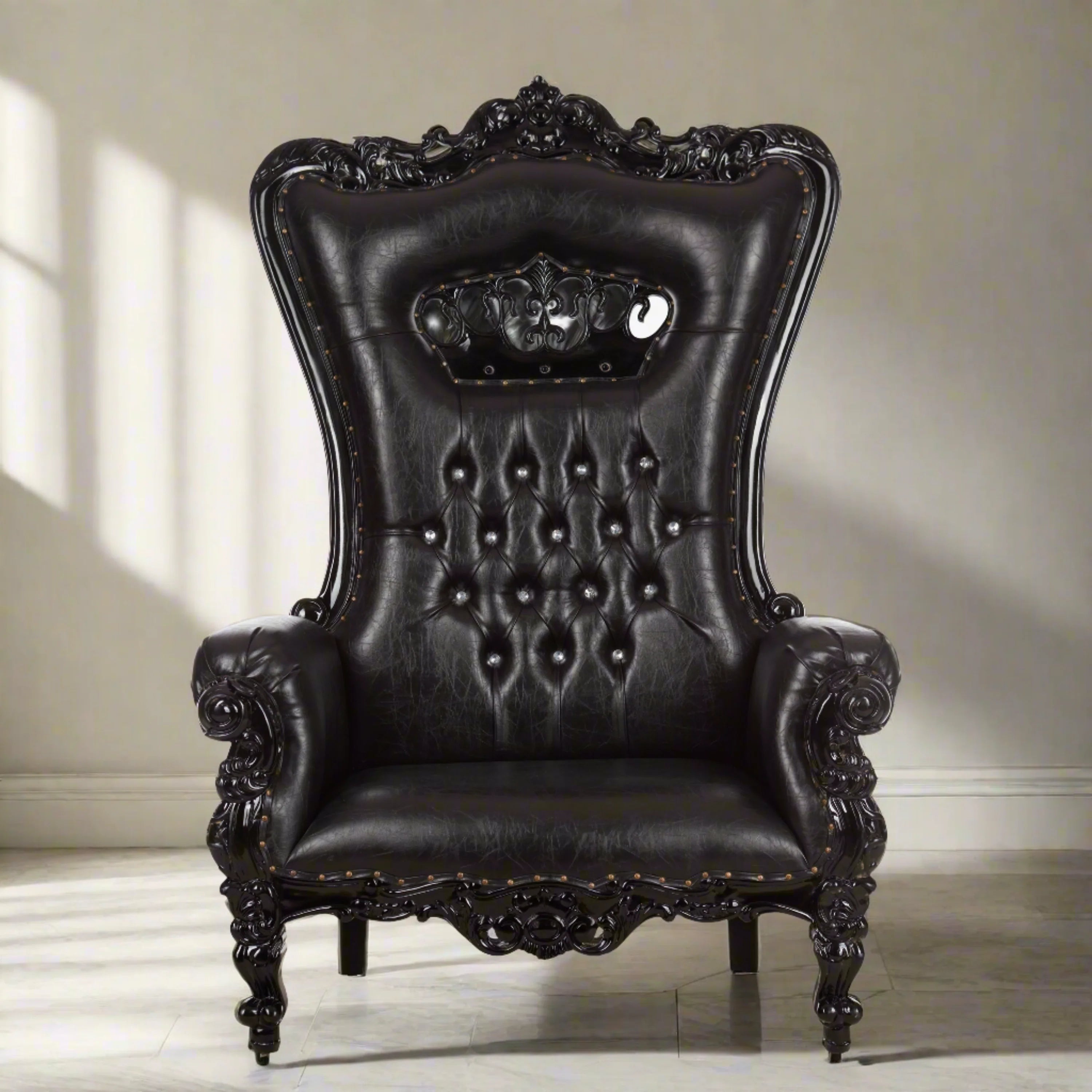 Crown Tiffany Extra Wide Throne Chair