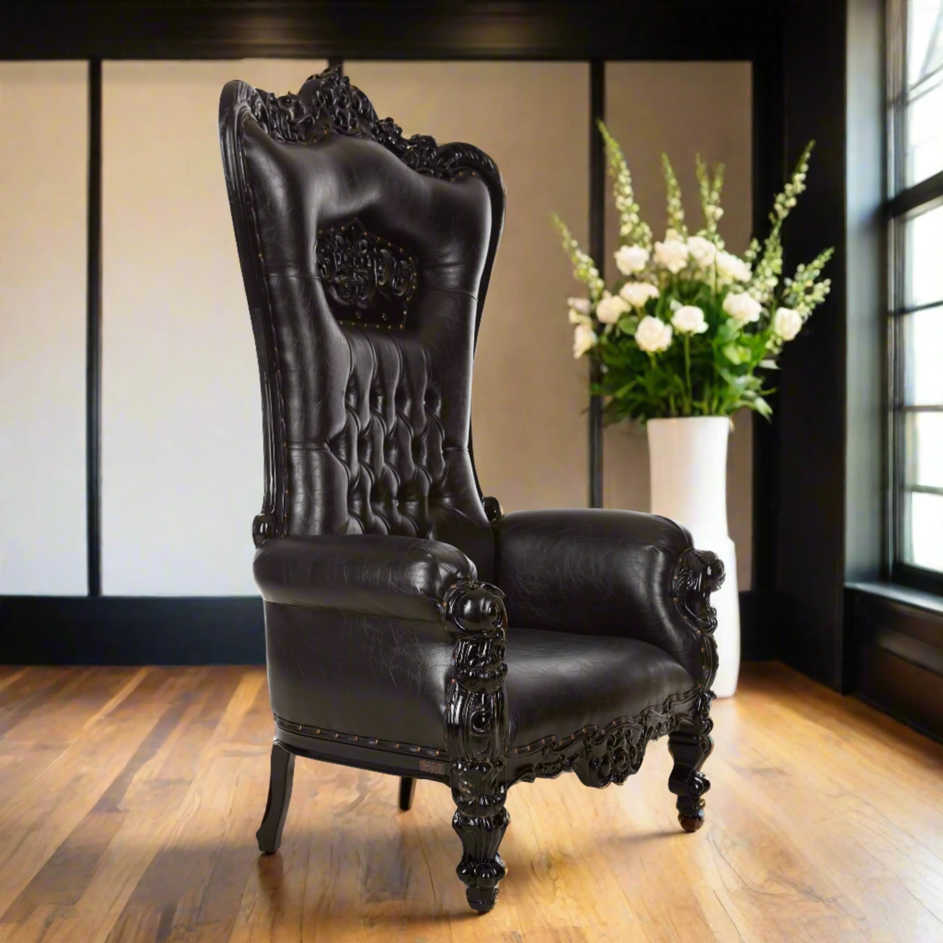 Crown Tiffany Extra Wide Throne Chair