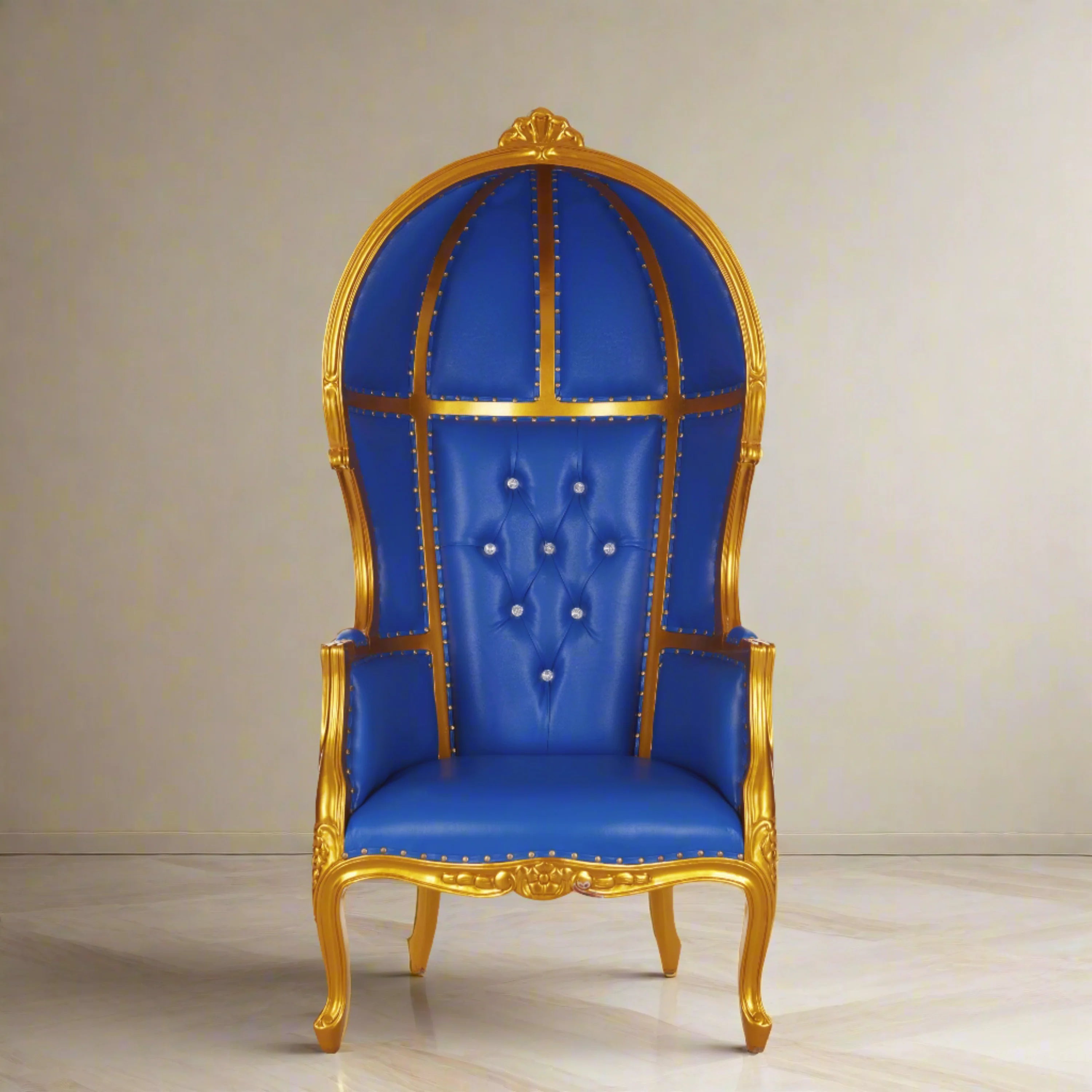 Hooded Canopy 65 Bridal Throne Chair