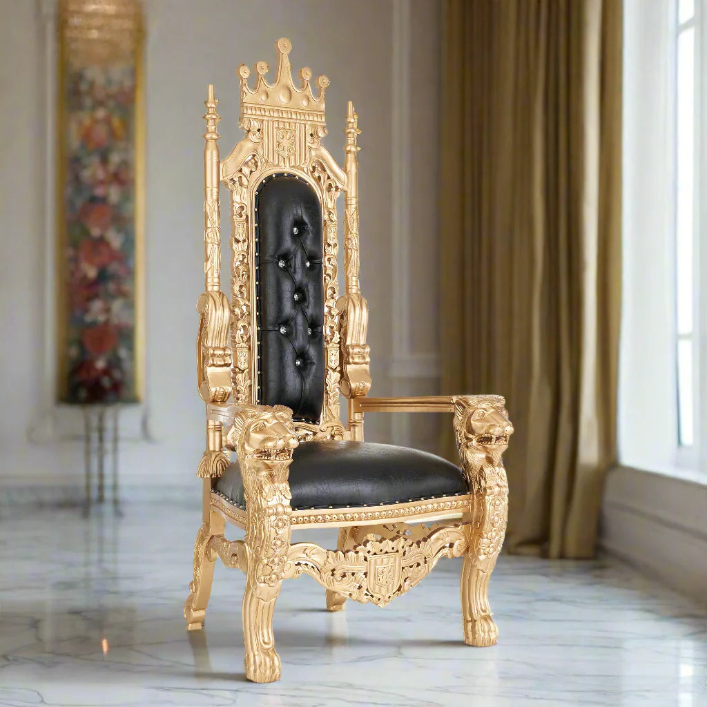 King David Crown Throne Chair - Vinyl