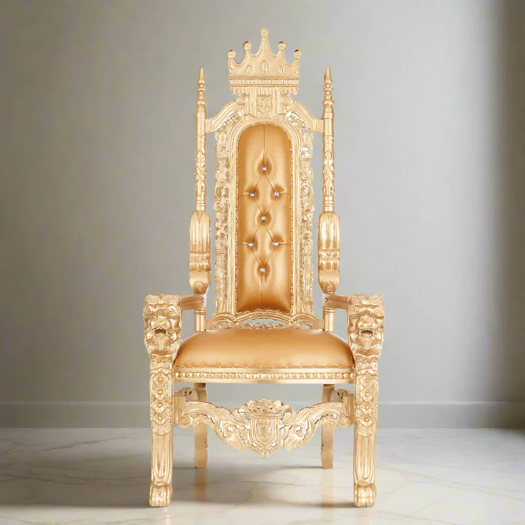 King David Crown Throne Chair - Vinyl