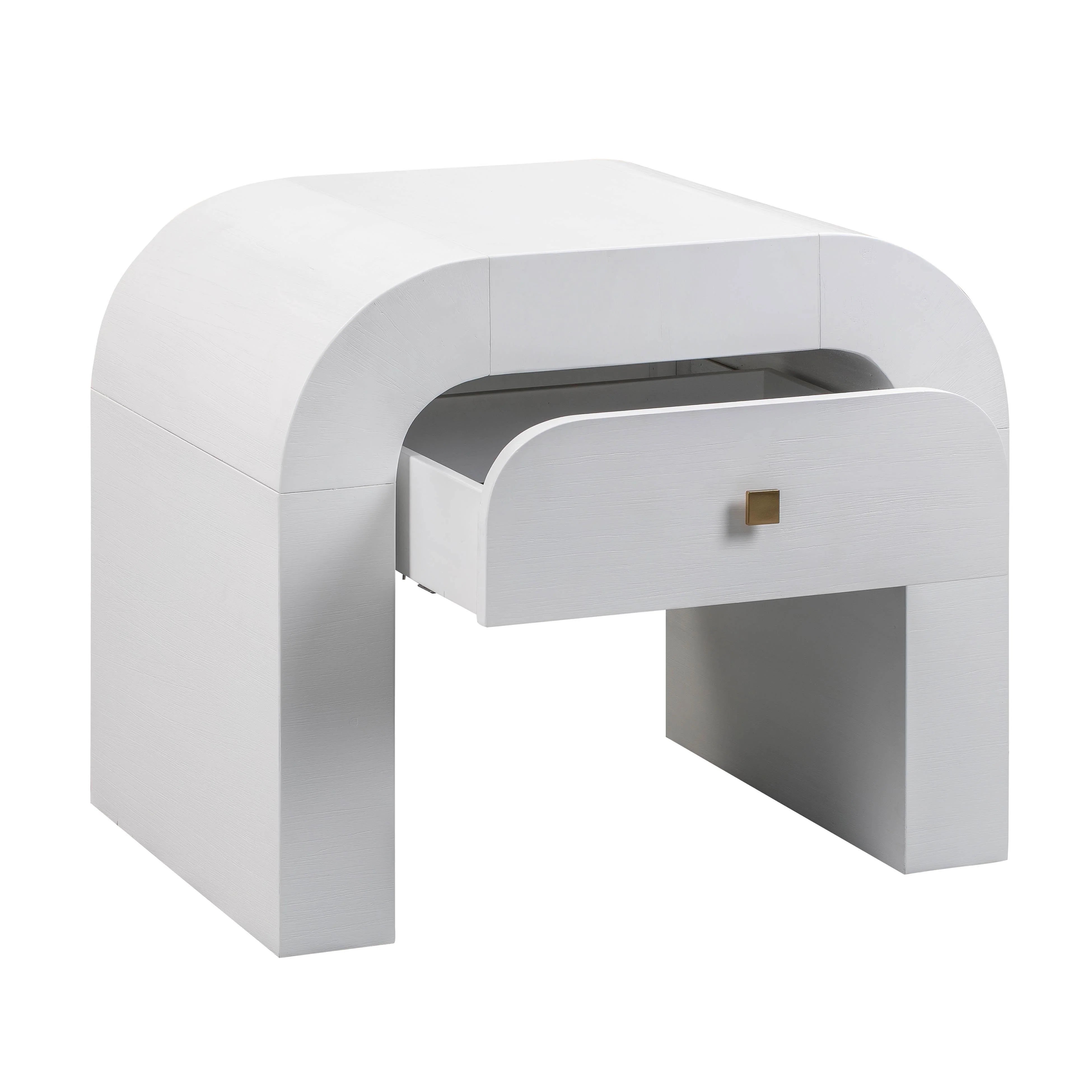 Hump 26" Arched Nightstand With Drawer