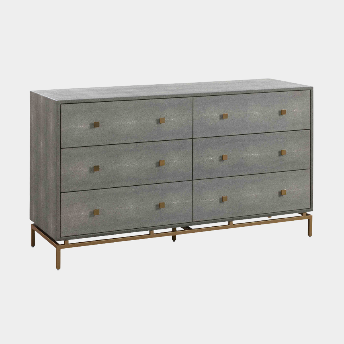 Commode 6 tiroirs Pesce Shagreen