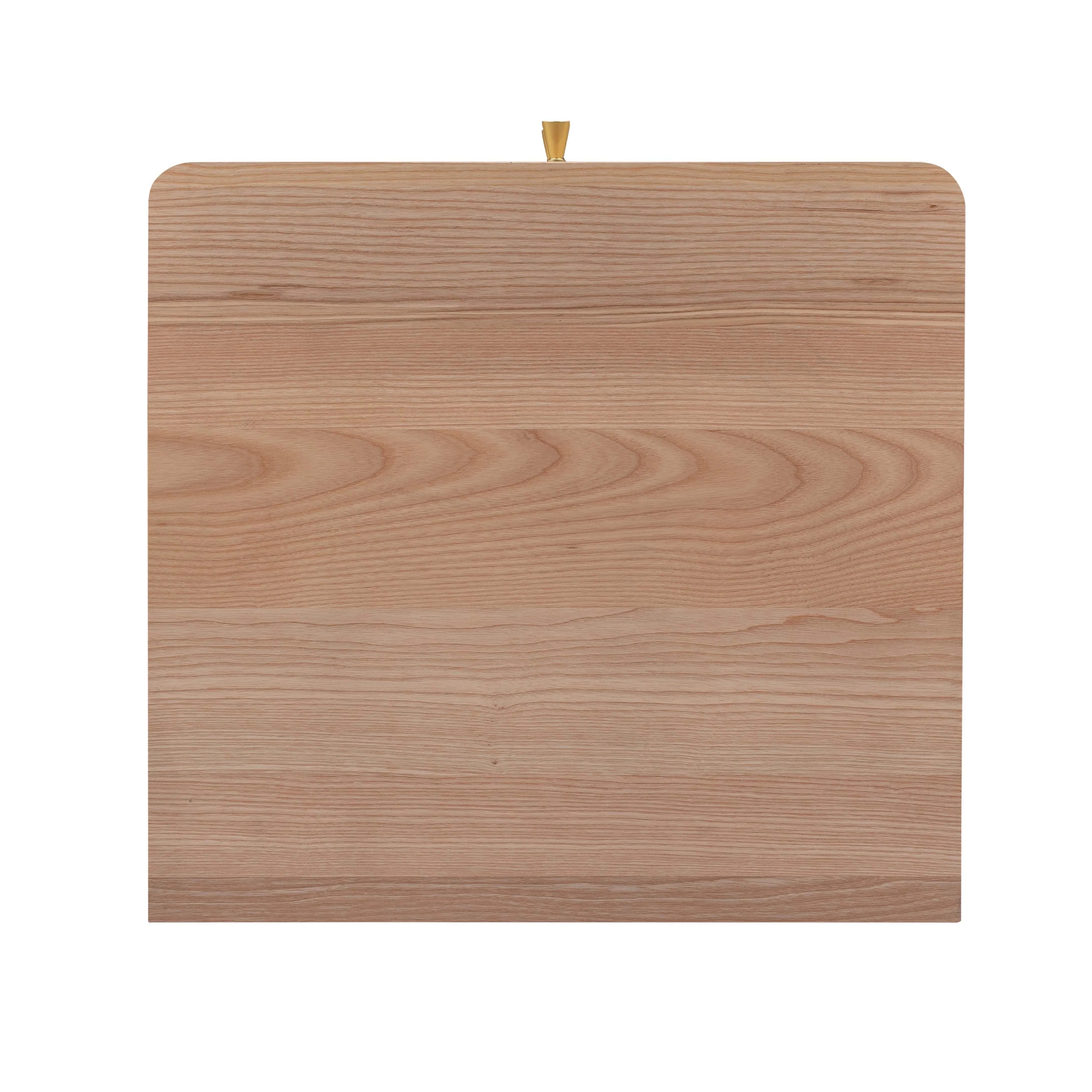 Carmen 19" Natural Ash and Cane 2-Drawer Nightstand