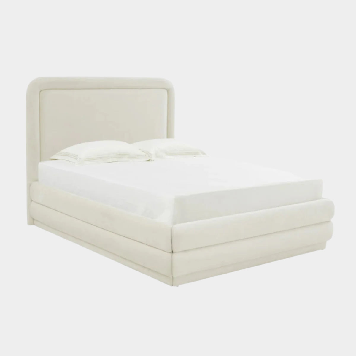 Briella Cream Velvet Bed