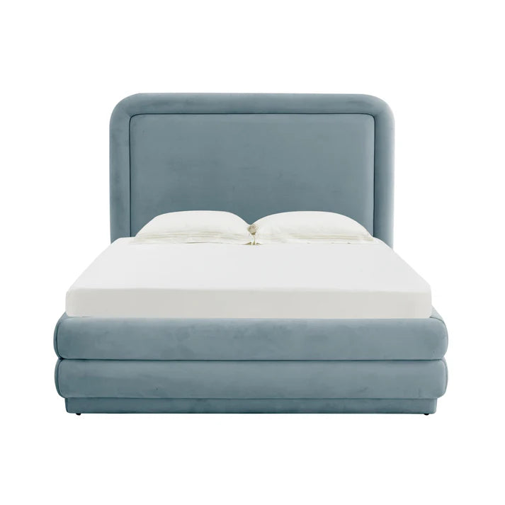 Lit en velours crème Briella