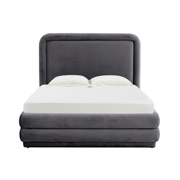 Lit en velours crème Briella