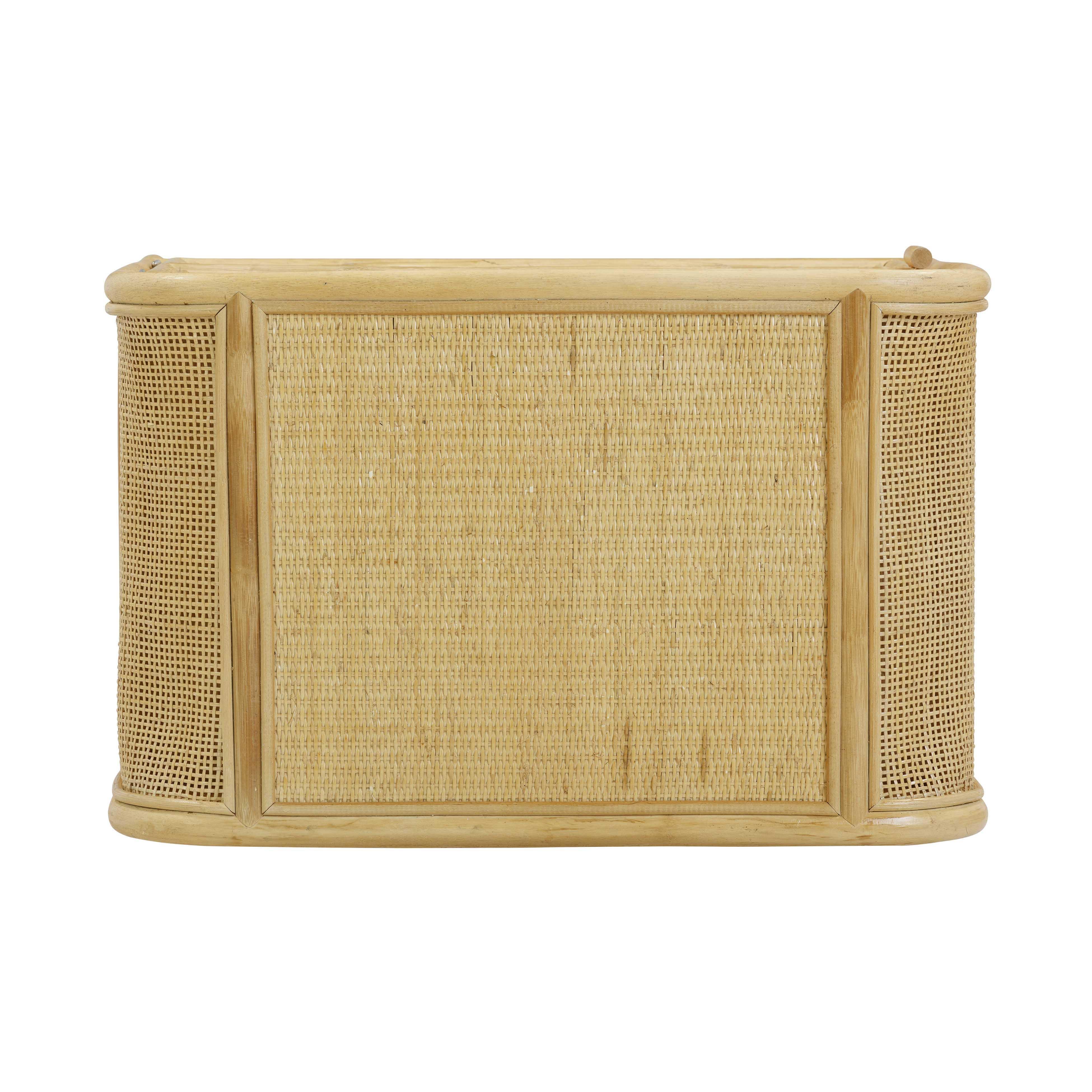 Table de chevet en rotin naturel Tina