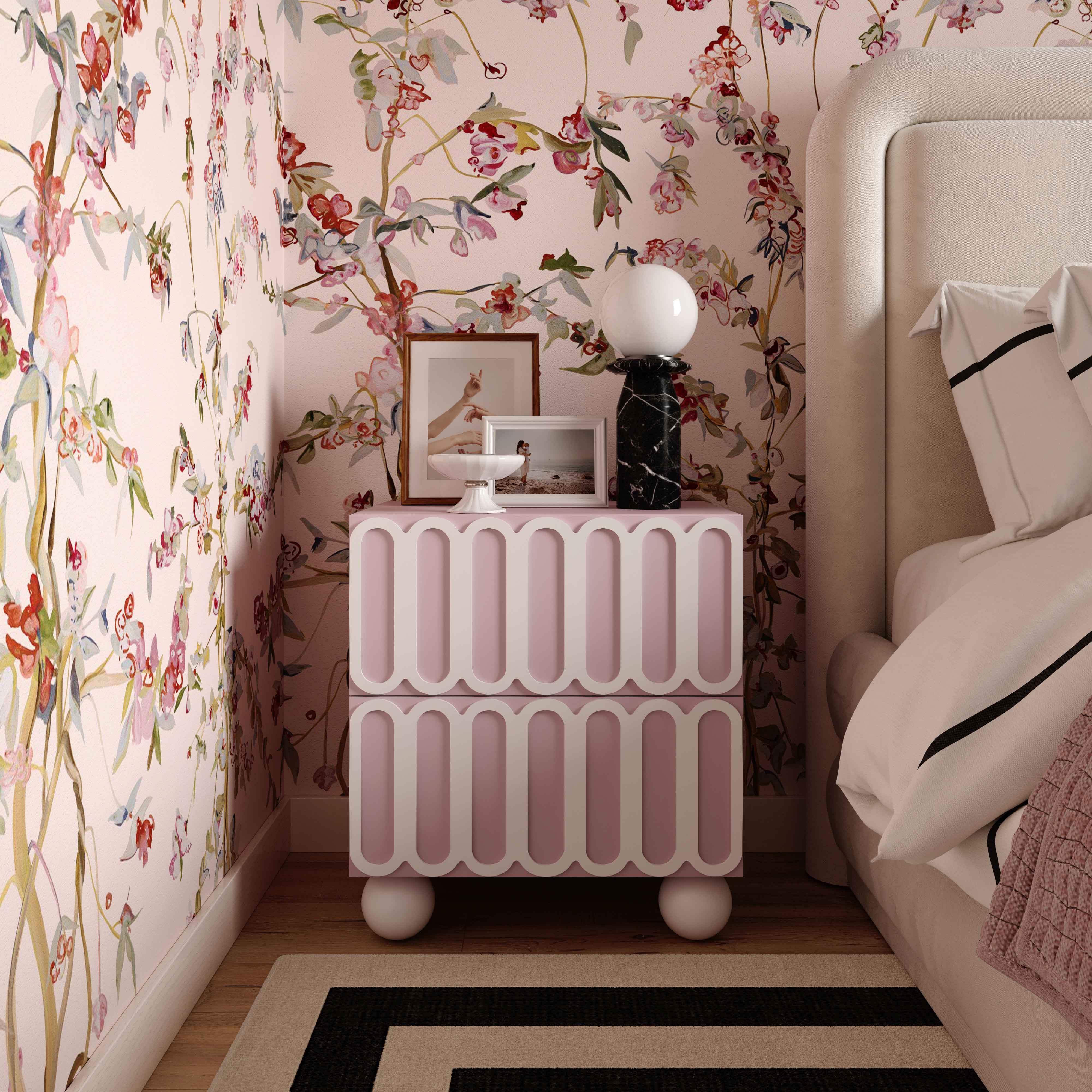 Tori 23" Motif 2-Drawer Nightstand