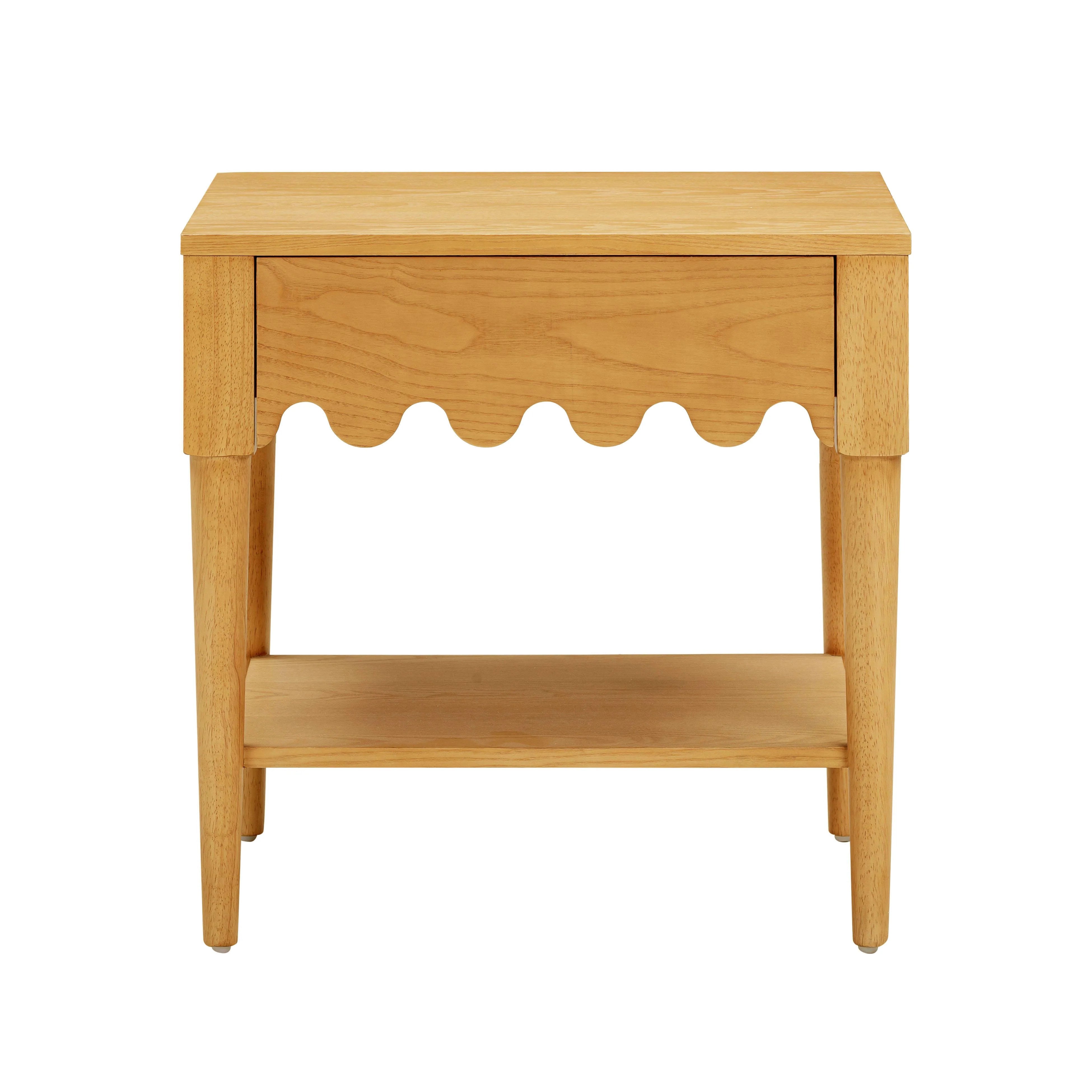 Table de chevet en frêne naturel Oodle