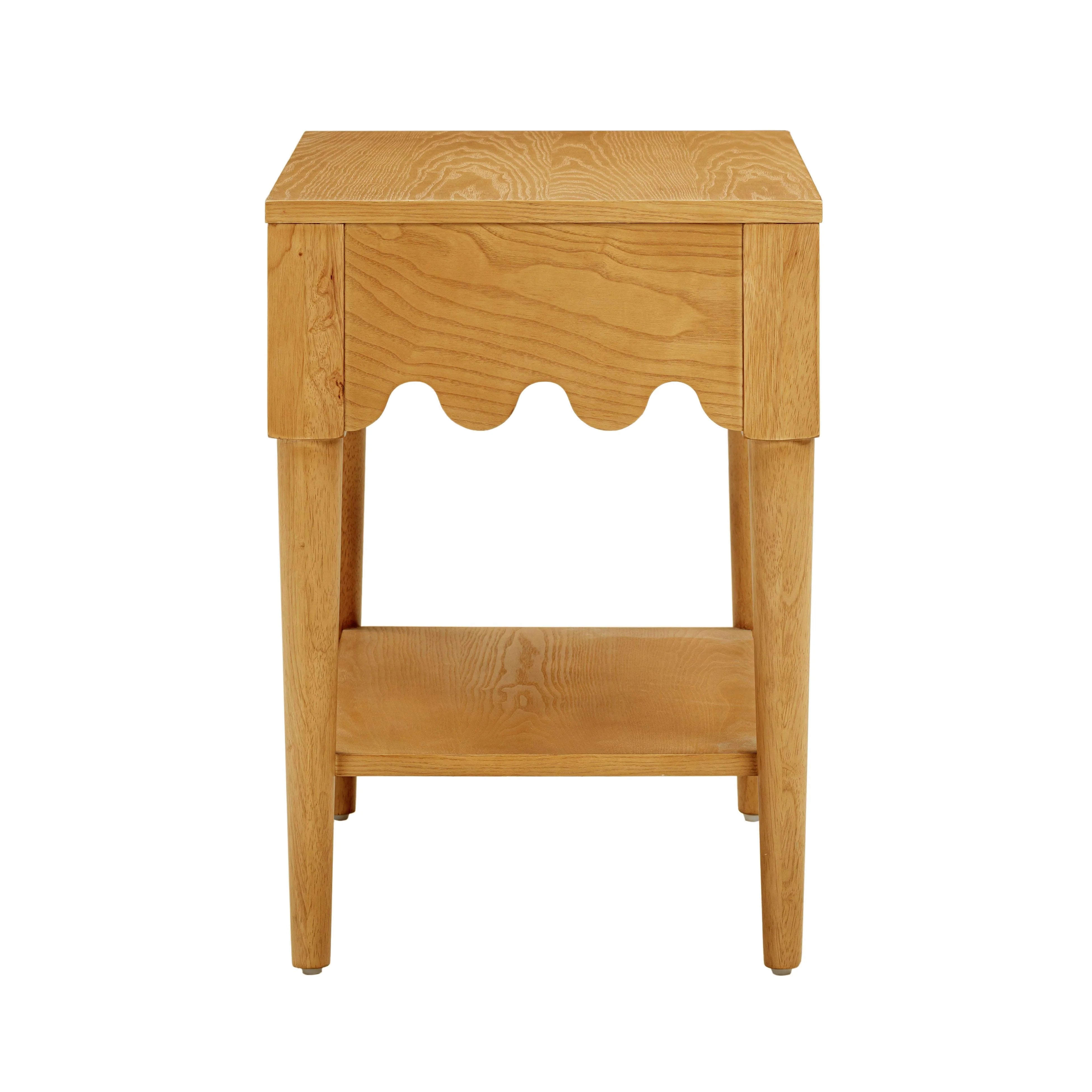 Table de chevet en frêne naturel Oodle