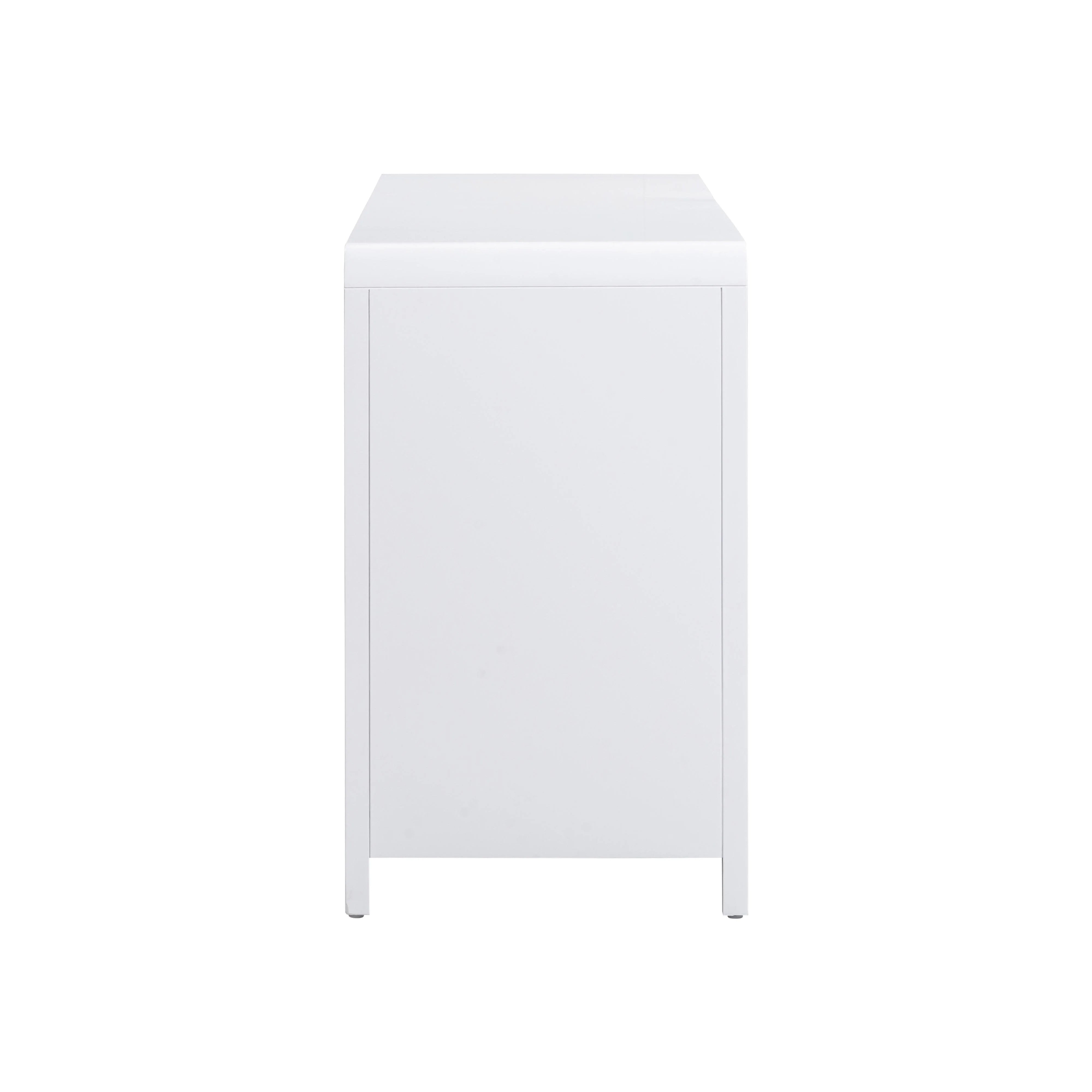 Commode à 6 tiroirs en rotin blanc Patty