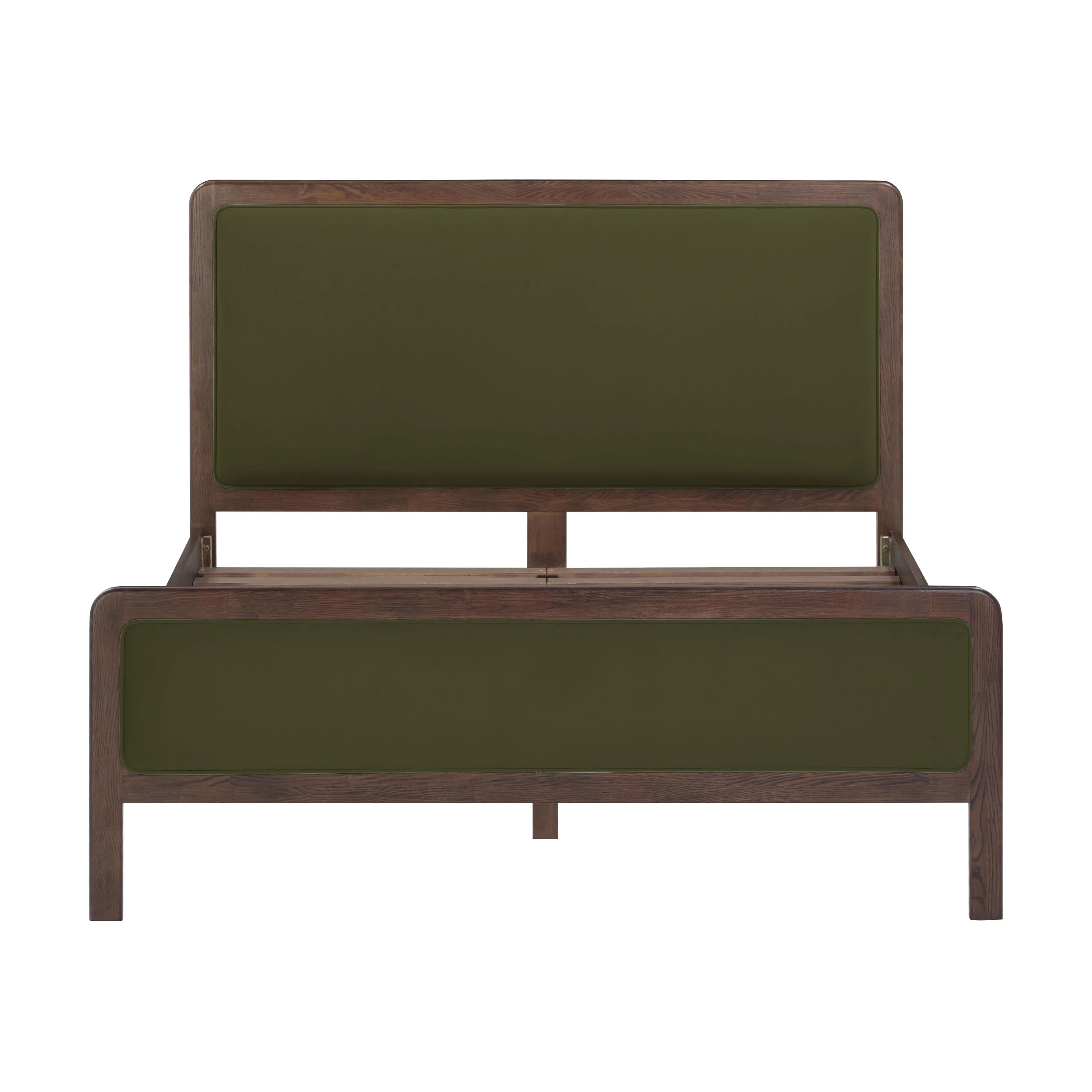 Hella Velvet and Ash Wood Bed