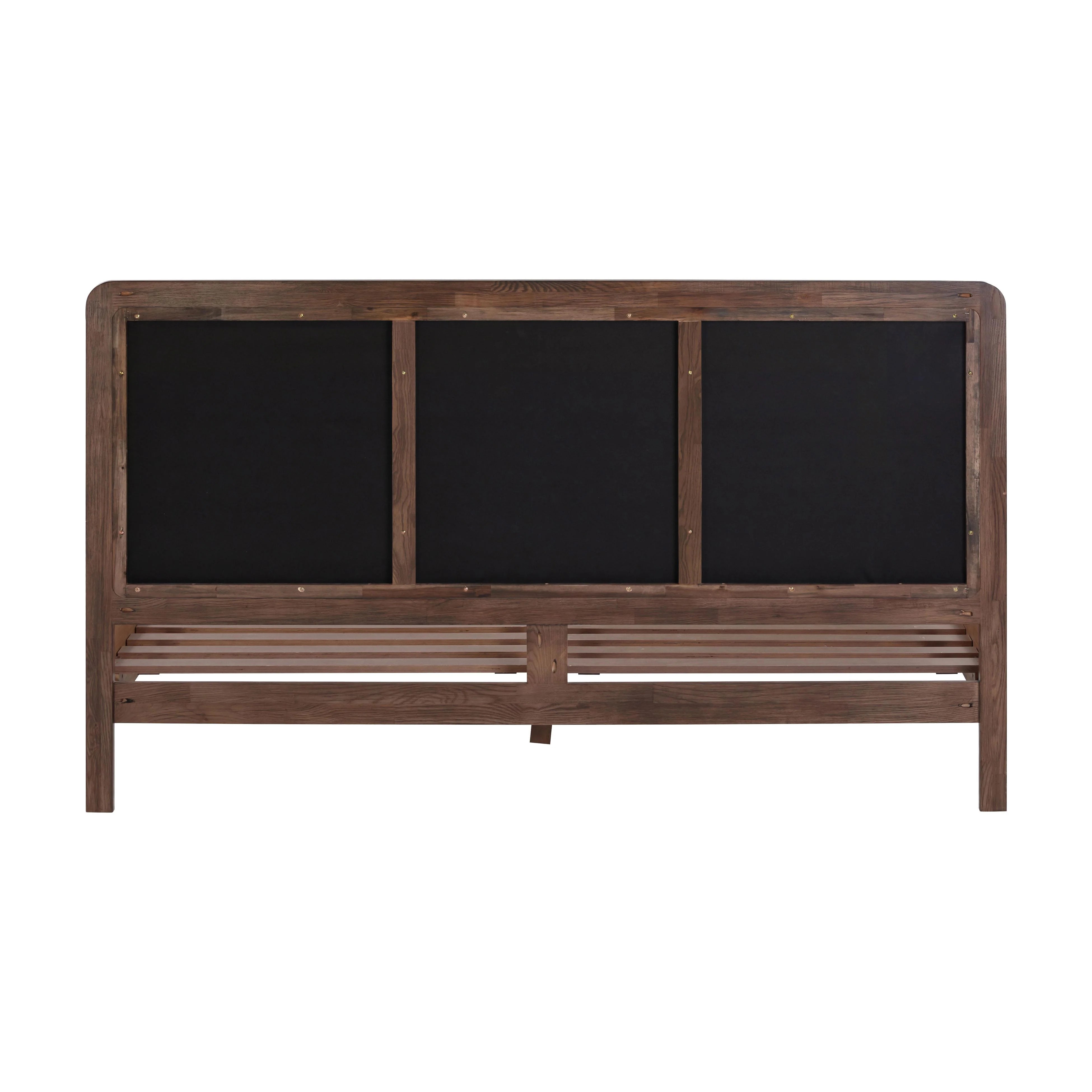 Hella Velvet and Ash Wood Bed