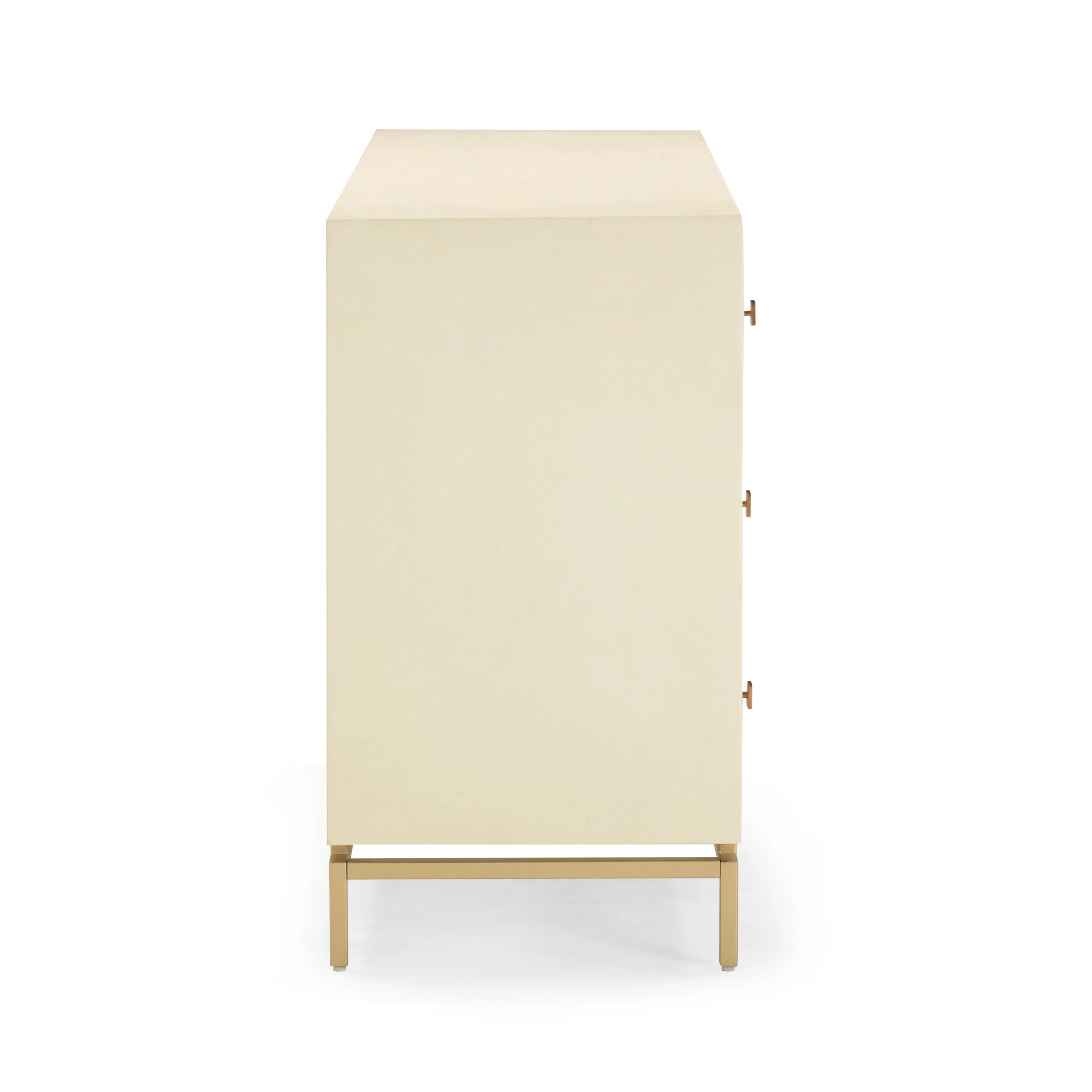 Pesce 57" Faux Shagreen 6-Drawer Dresser