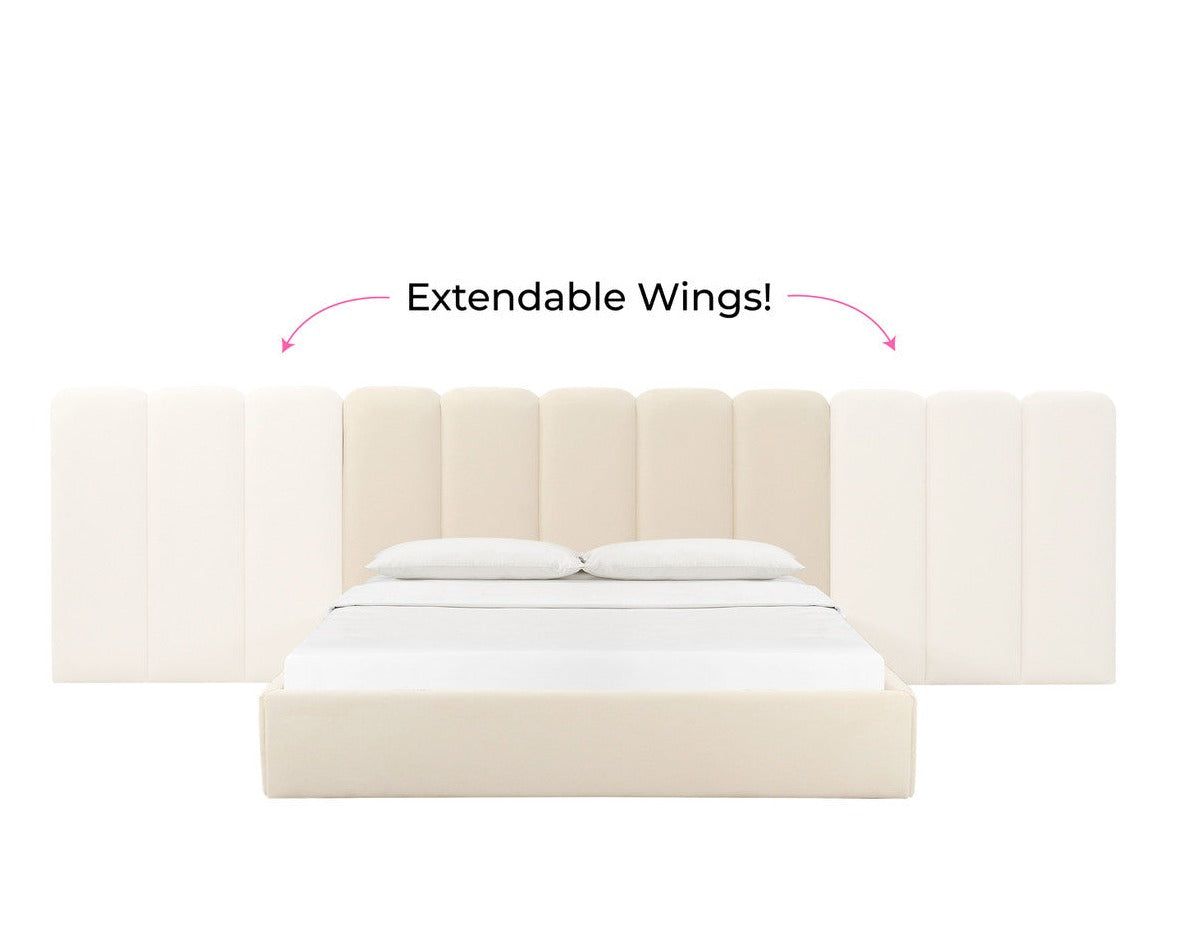 Palani Queen Bed With Wings