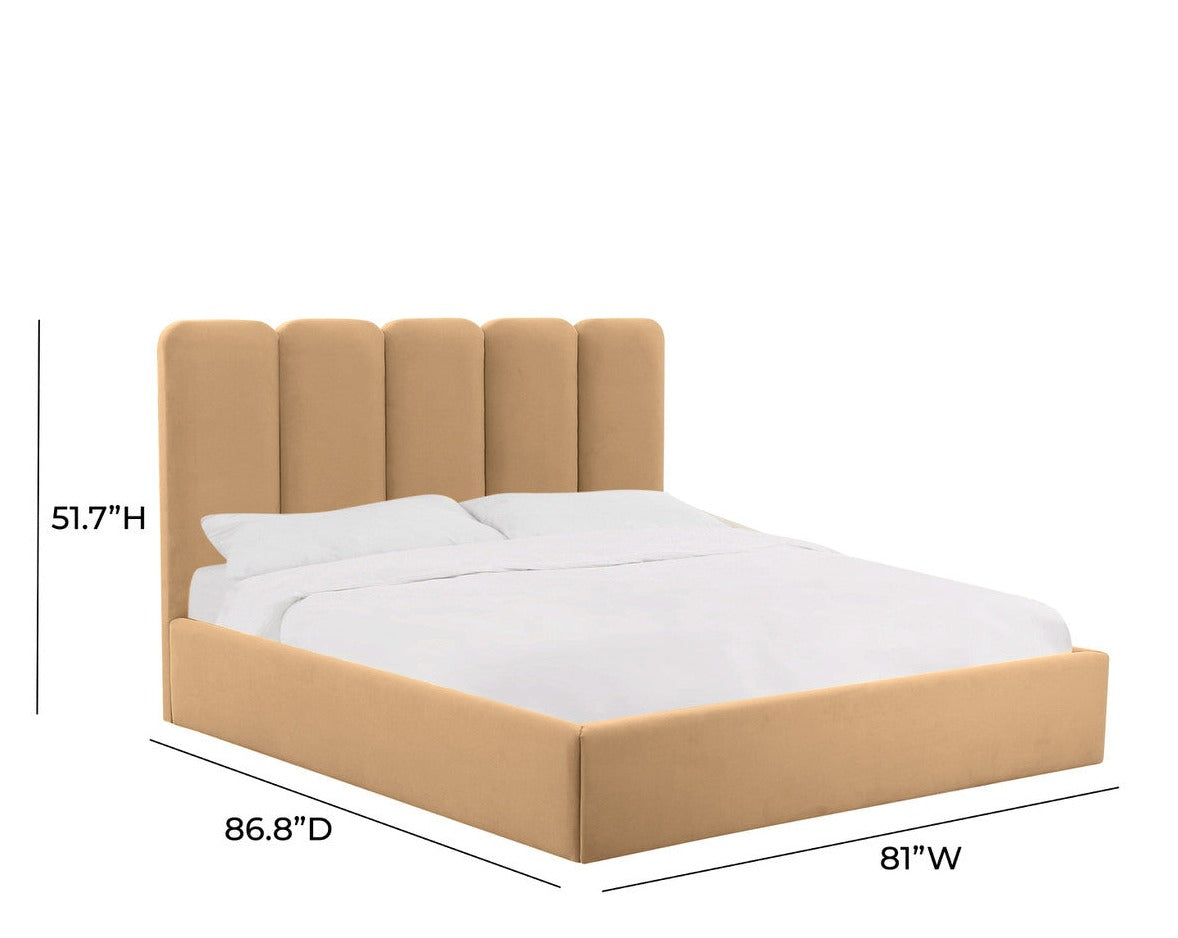 Palani Honey Velvet Bed