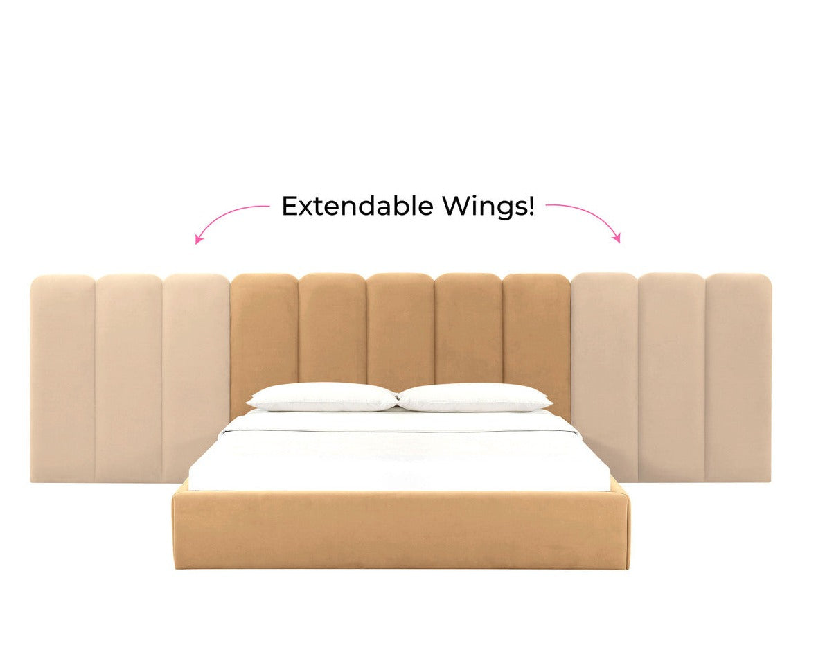 Palani Queen Bed With Wings