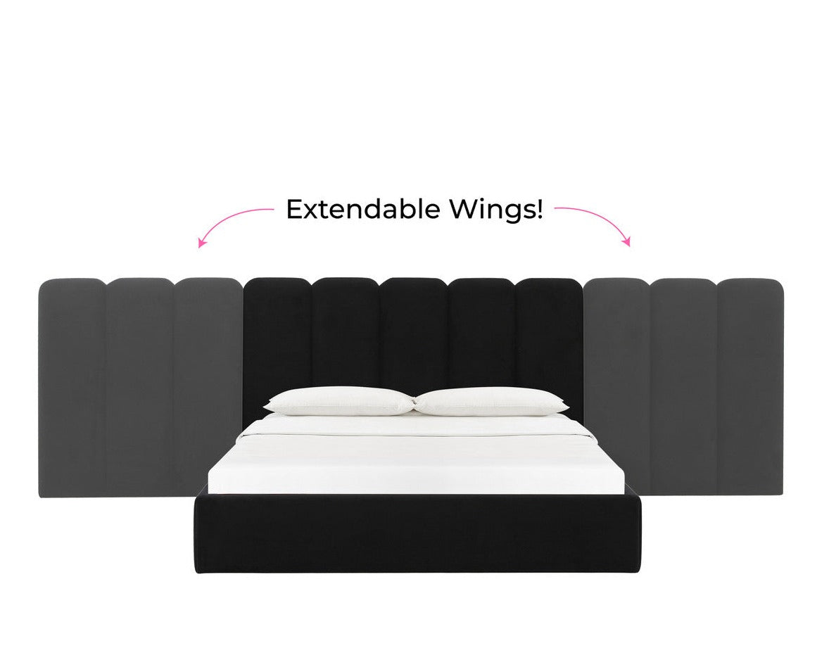 Palani Queen Bed With Wings