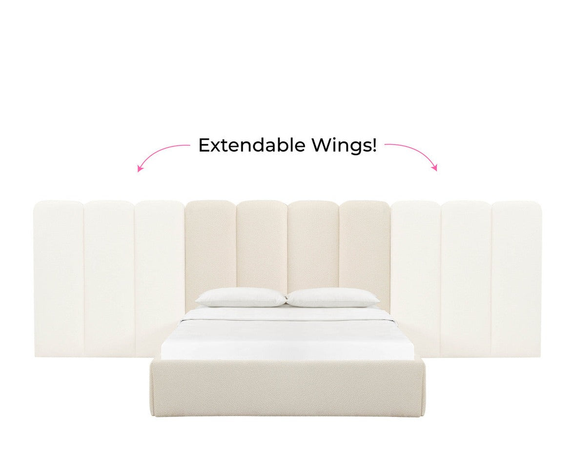 Palani Queen Bed With Wings