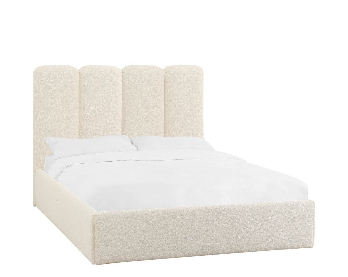 Palani Cream Boucle Bed