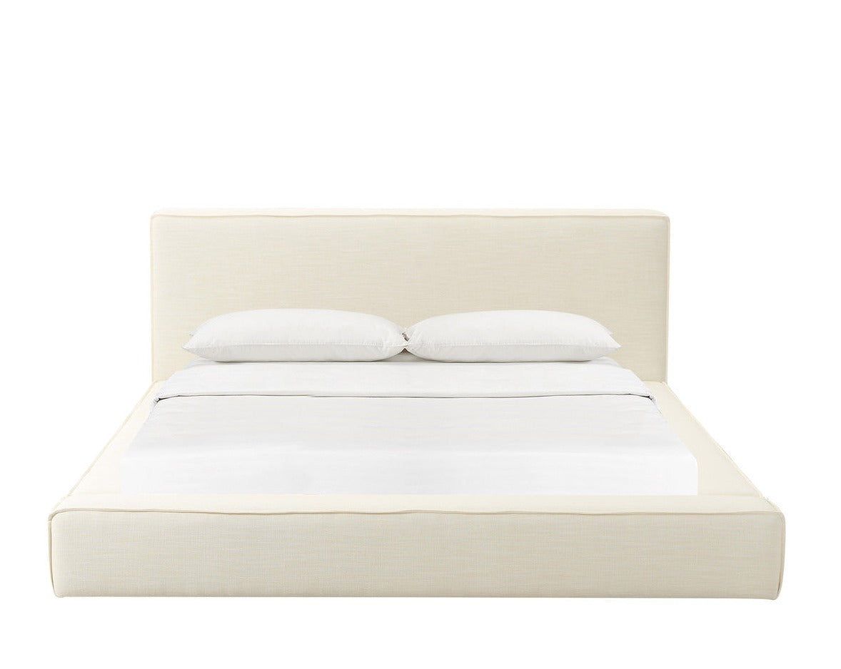 Olafur Cream Linen Bed