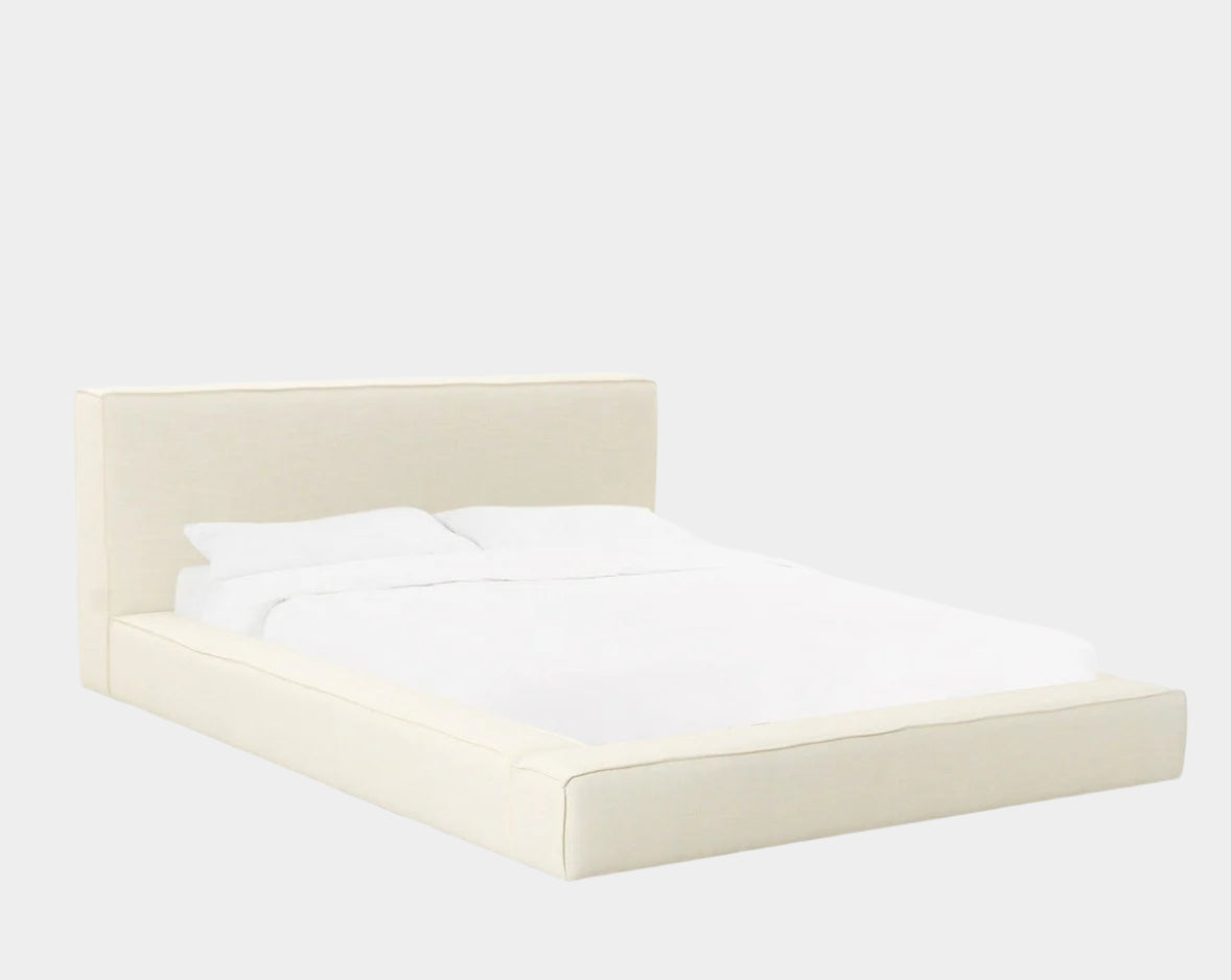 Olafur Cream Linen Bed