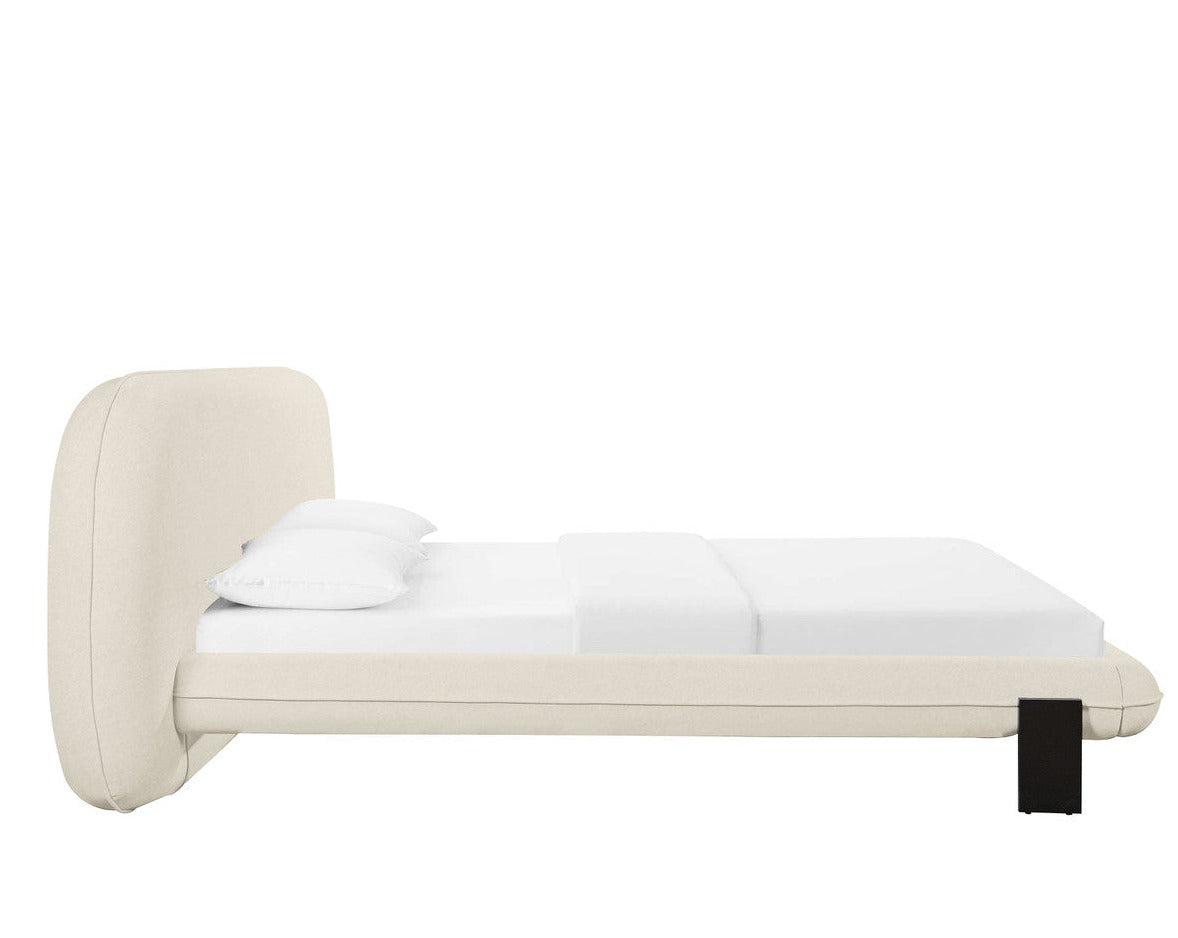 Ophelia Cream Faux Wool Bed