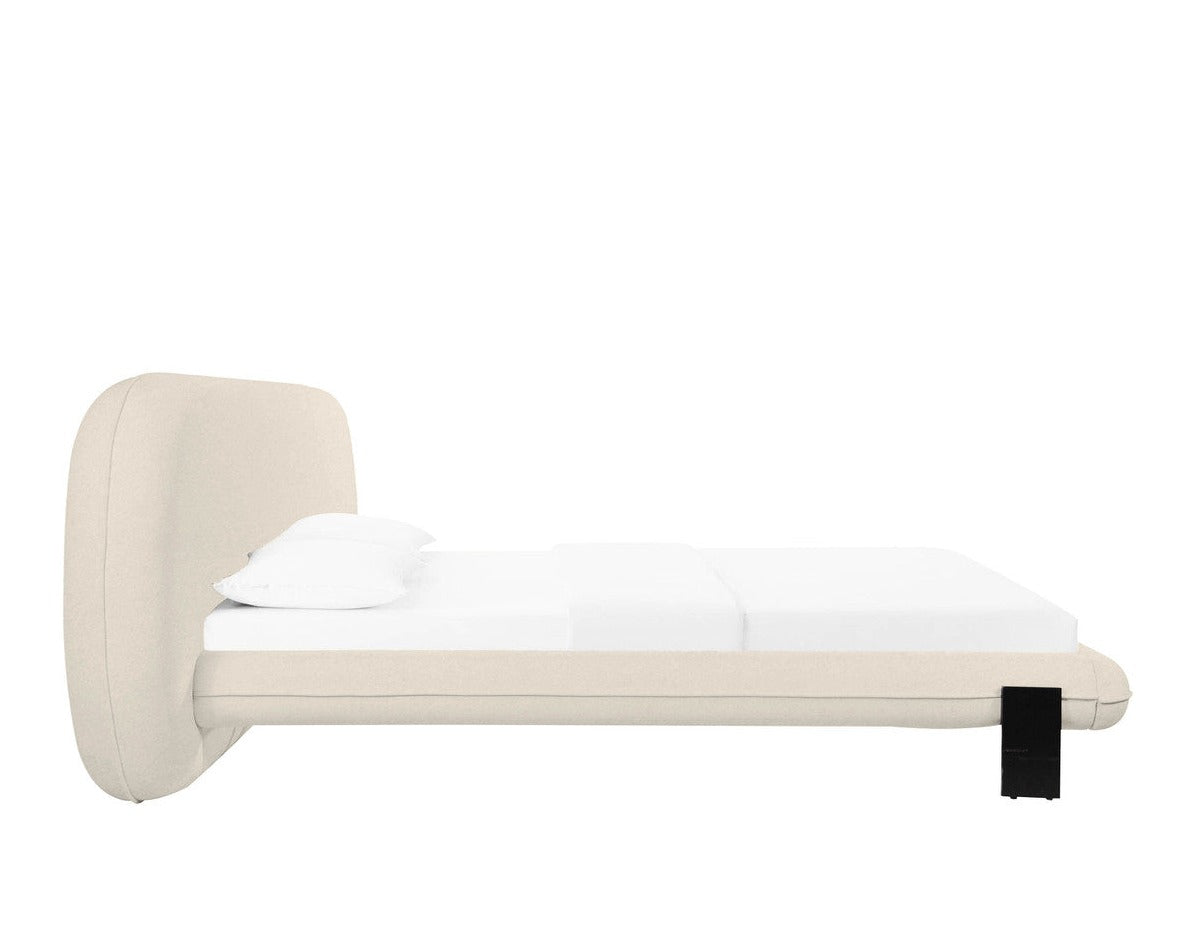 Ophelia Cream Faux Wool Bed