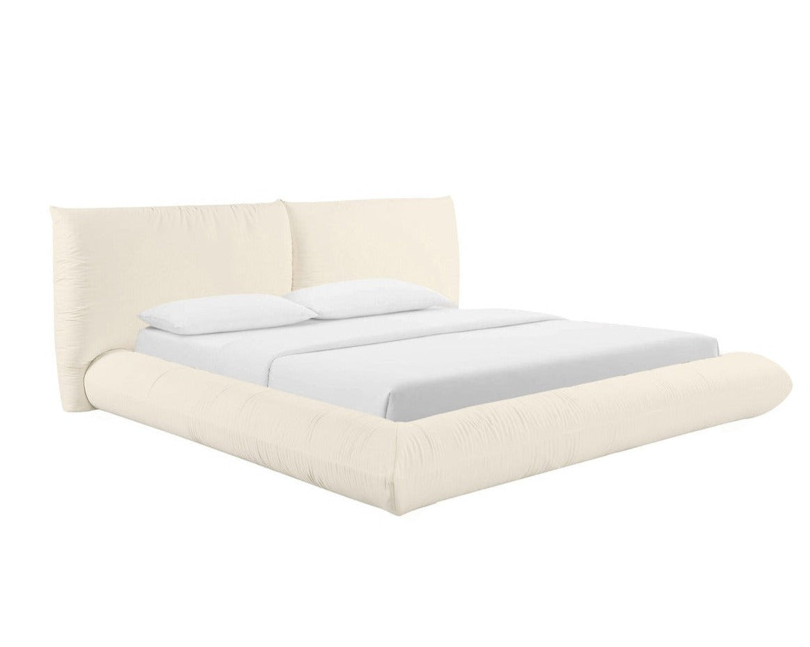 Lit en lin 100 % recyclé Romp Cream