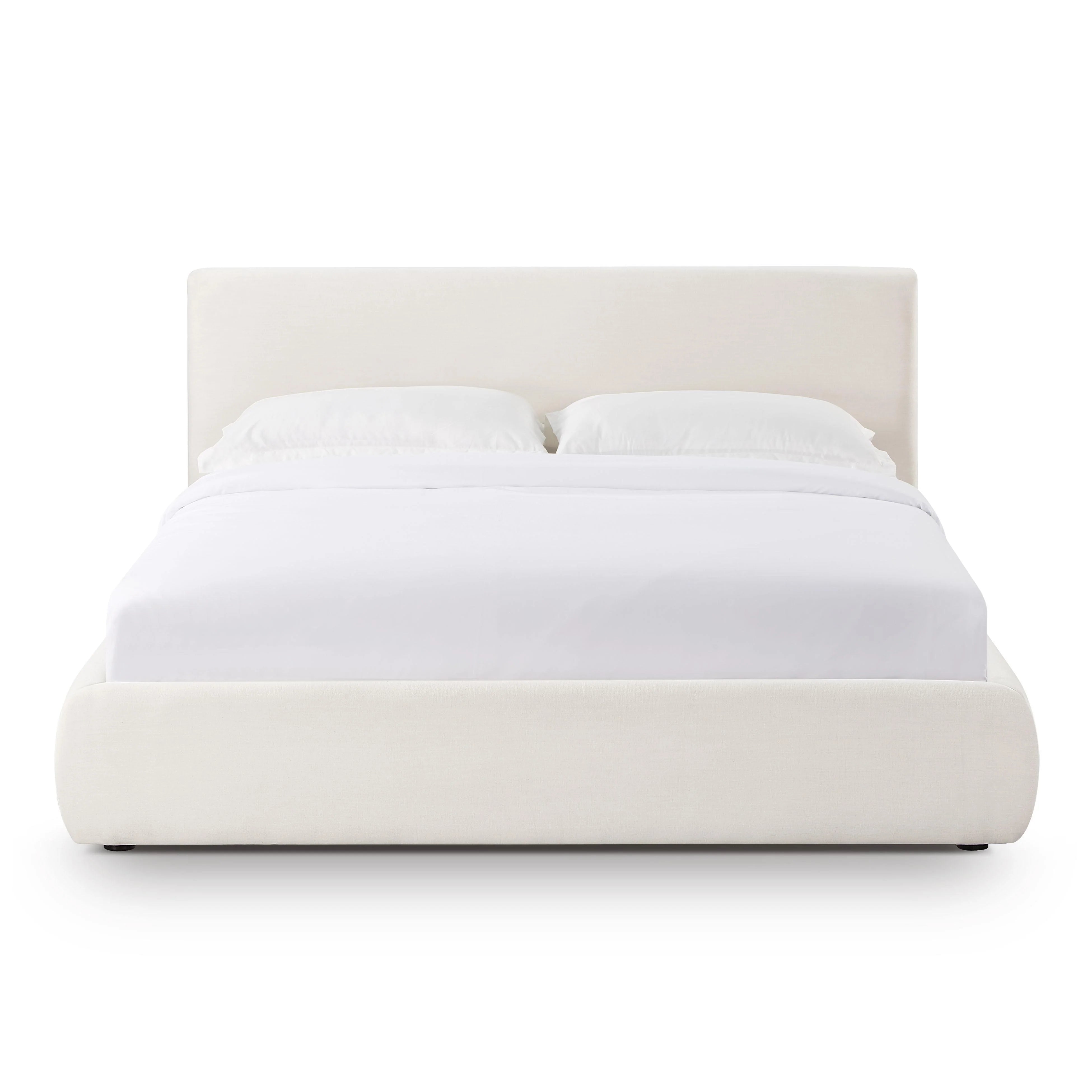 Isla Cream Upcycled Performance Linen Bed