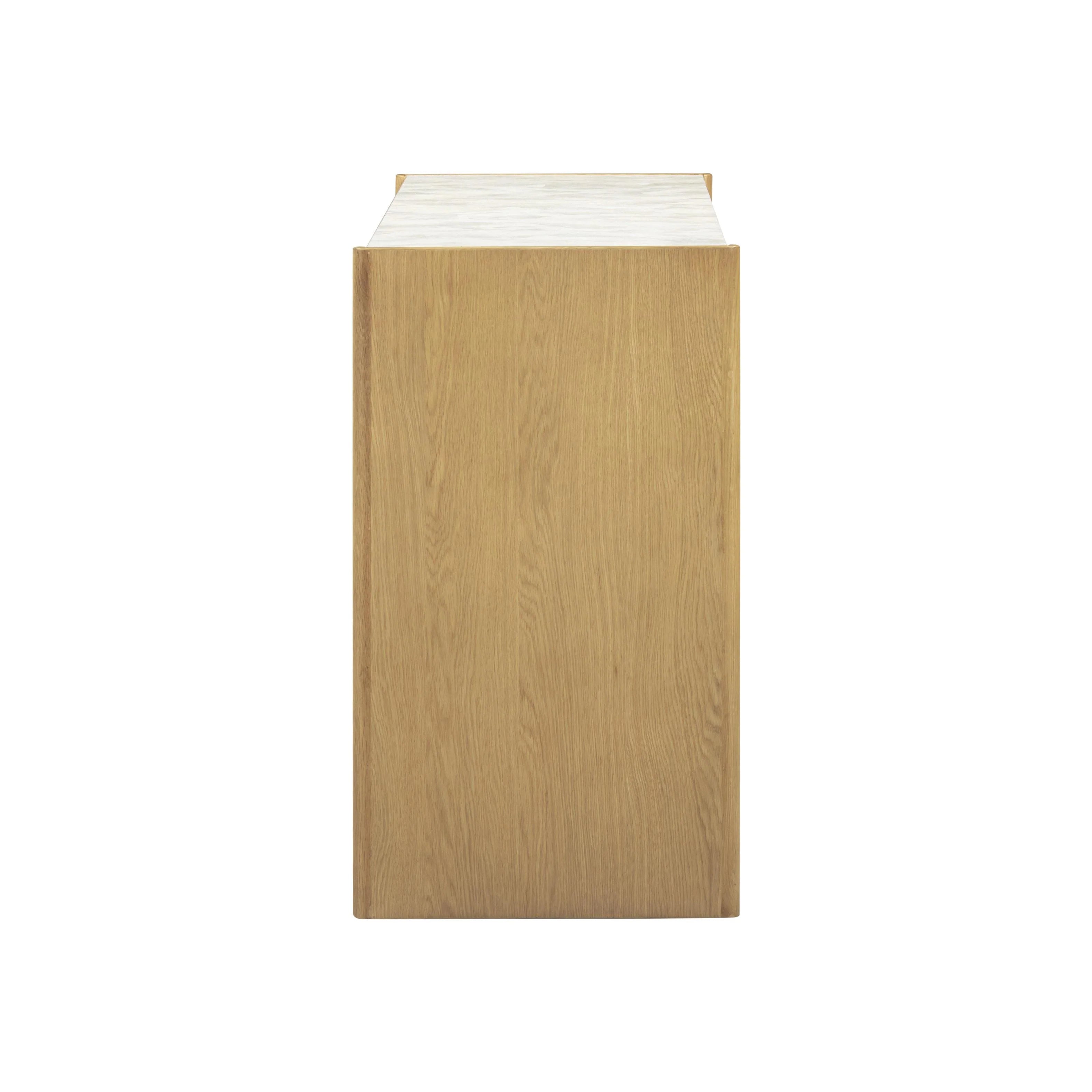 Paige 56" Natural Oak 6-Drawer Dresser