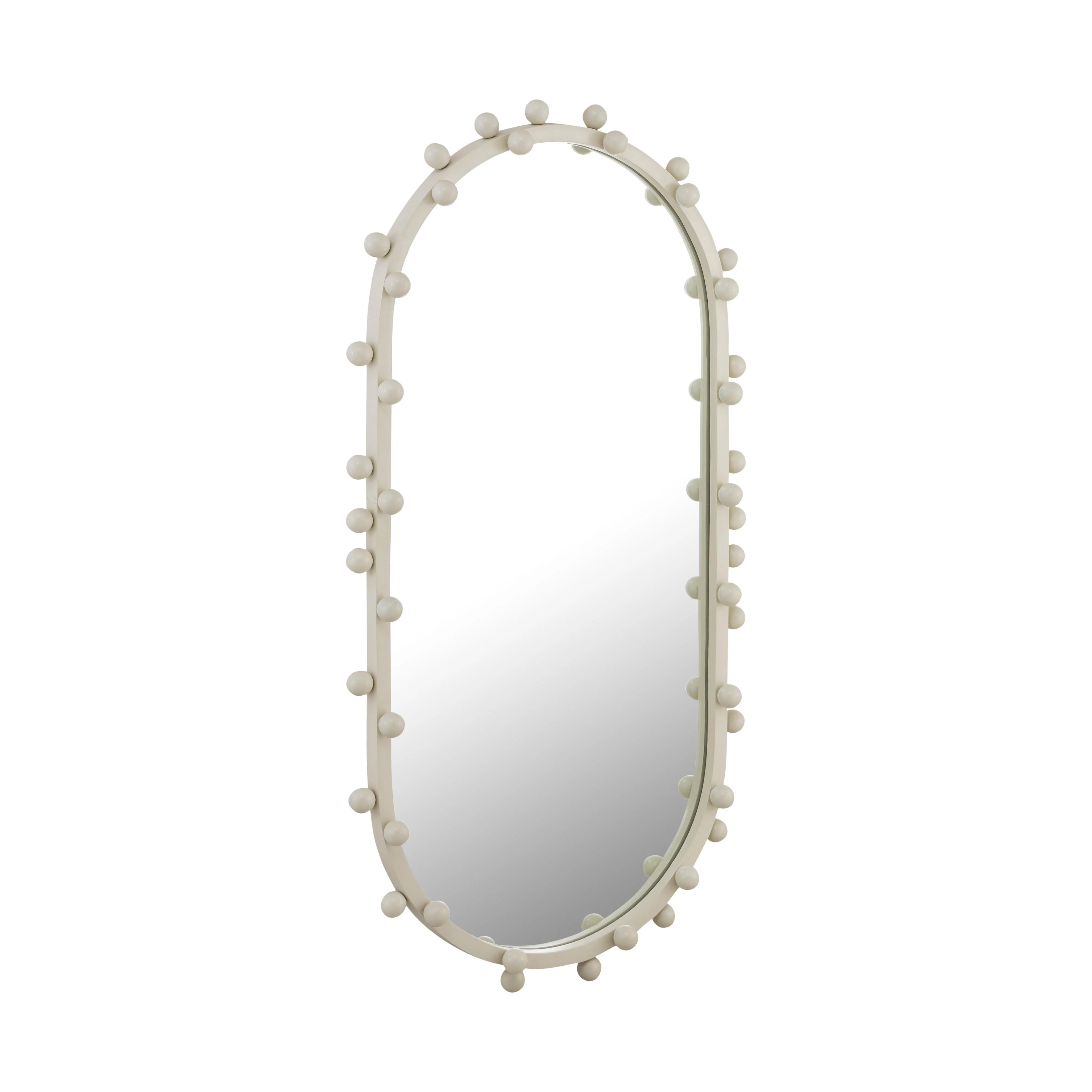 Miroir mural ovale grand format Bubbles Ivory