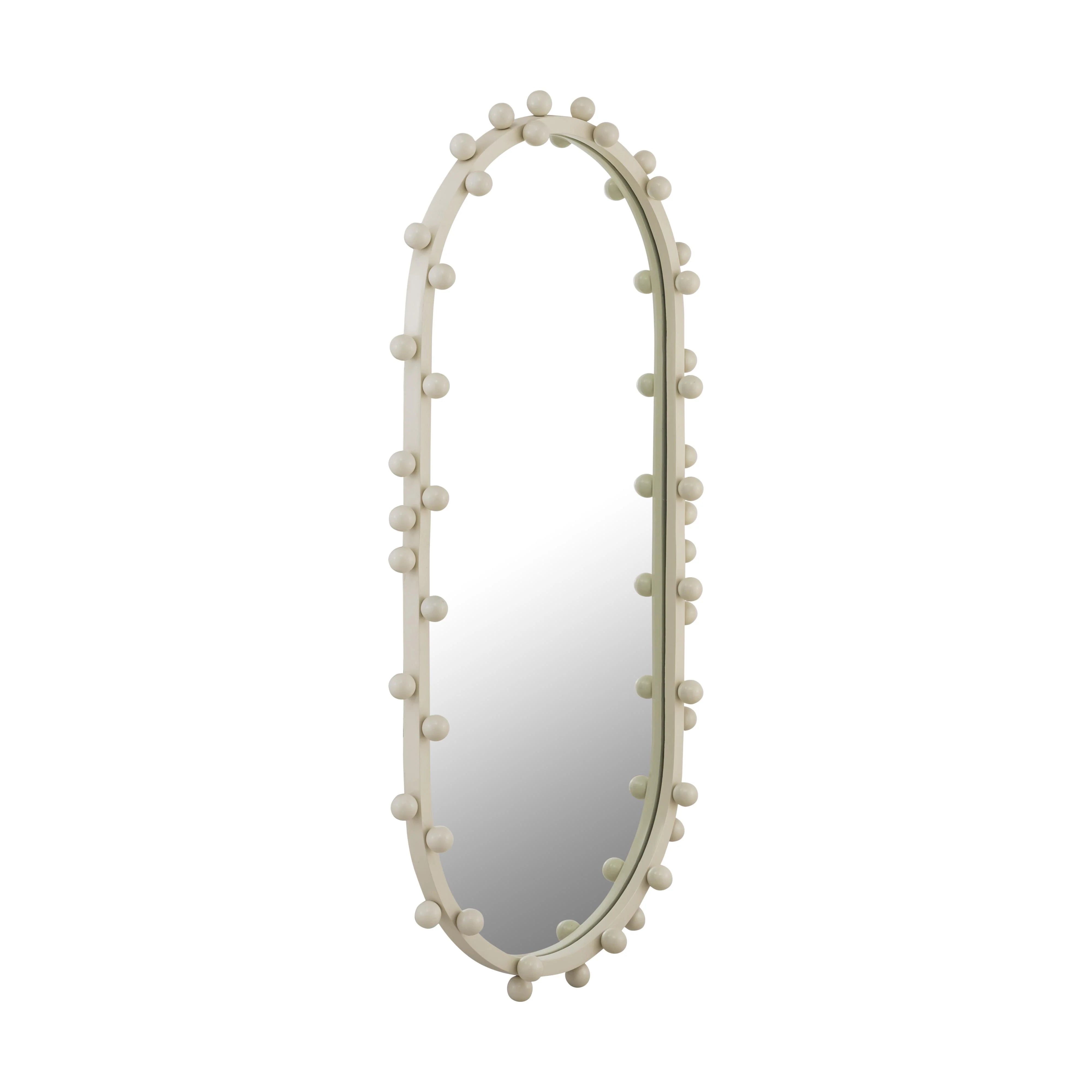 Miroir mural ovale grand format Bubbles Ivory