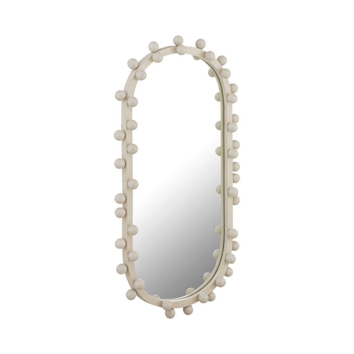 Miroir mural ovale Bubbles Ivoire
