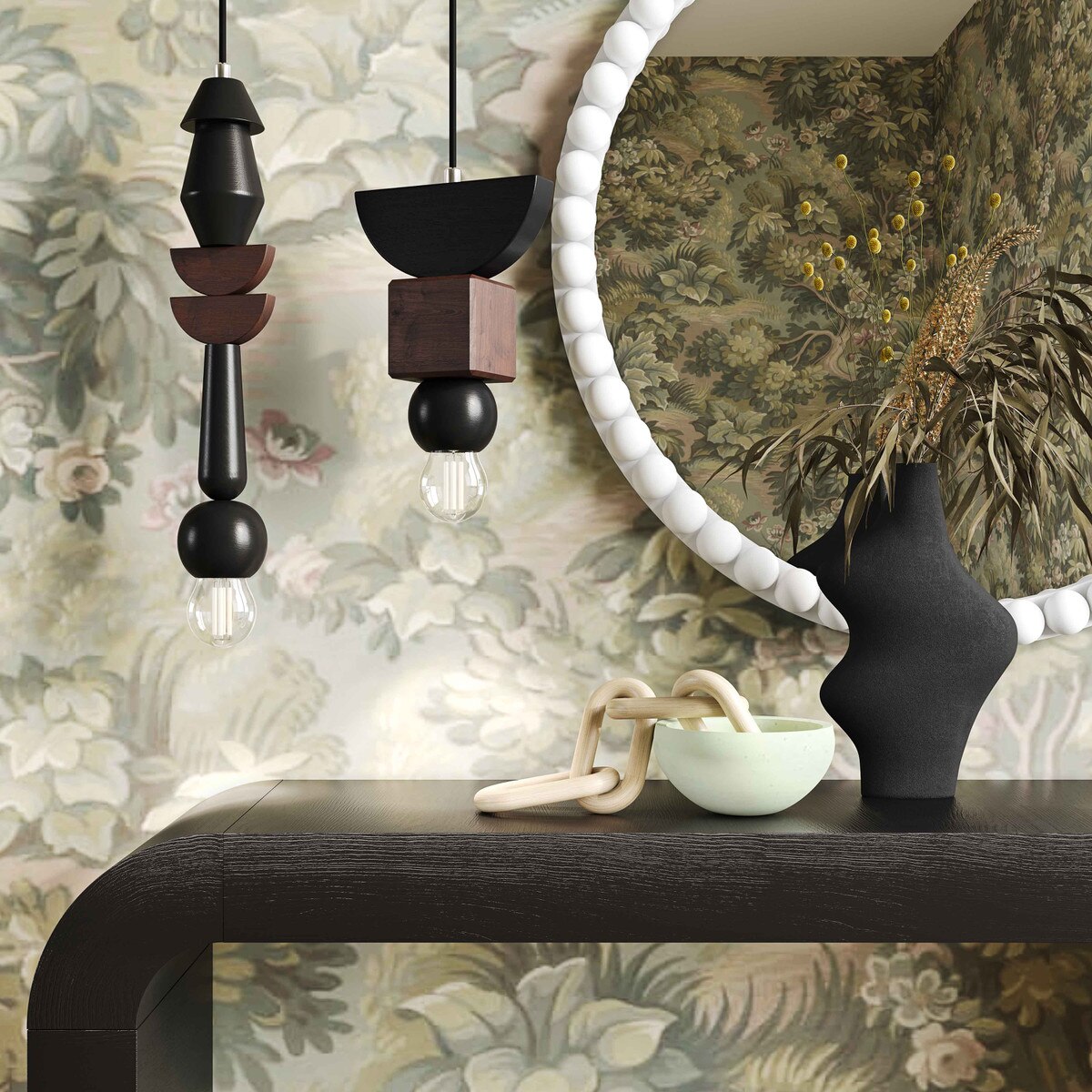 Vase en acier noir Tarri