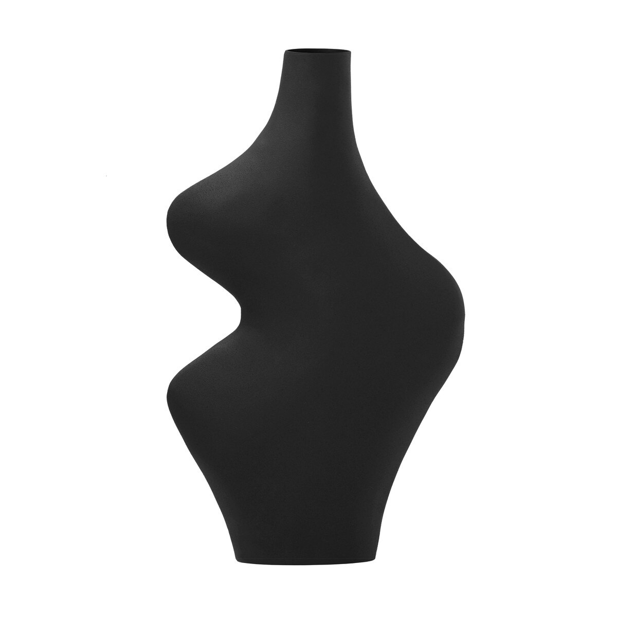 Vase en acier noir Tarri