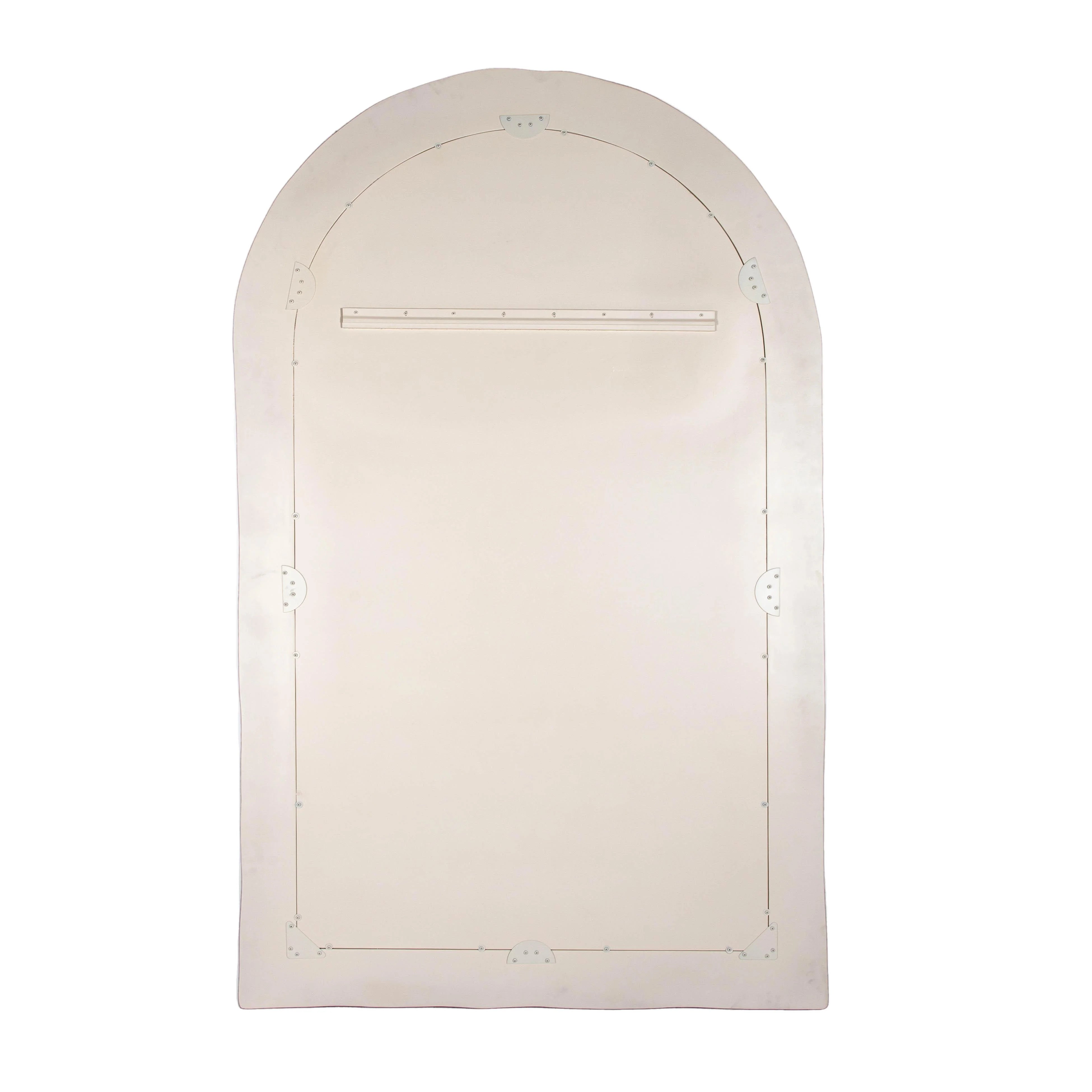 Miroir de sol texturé crème Kaia