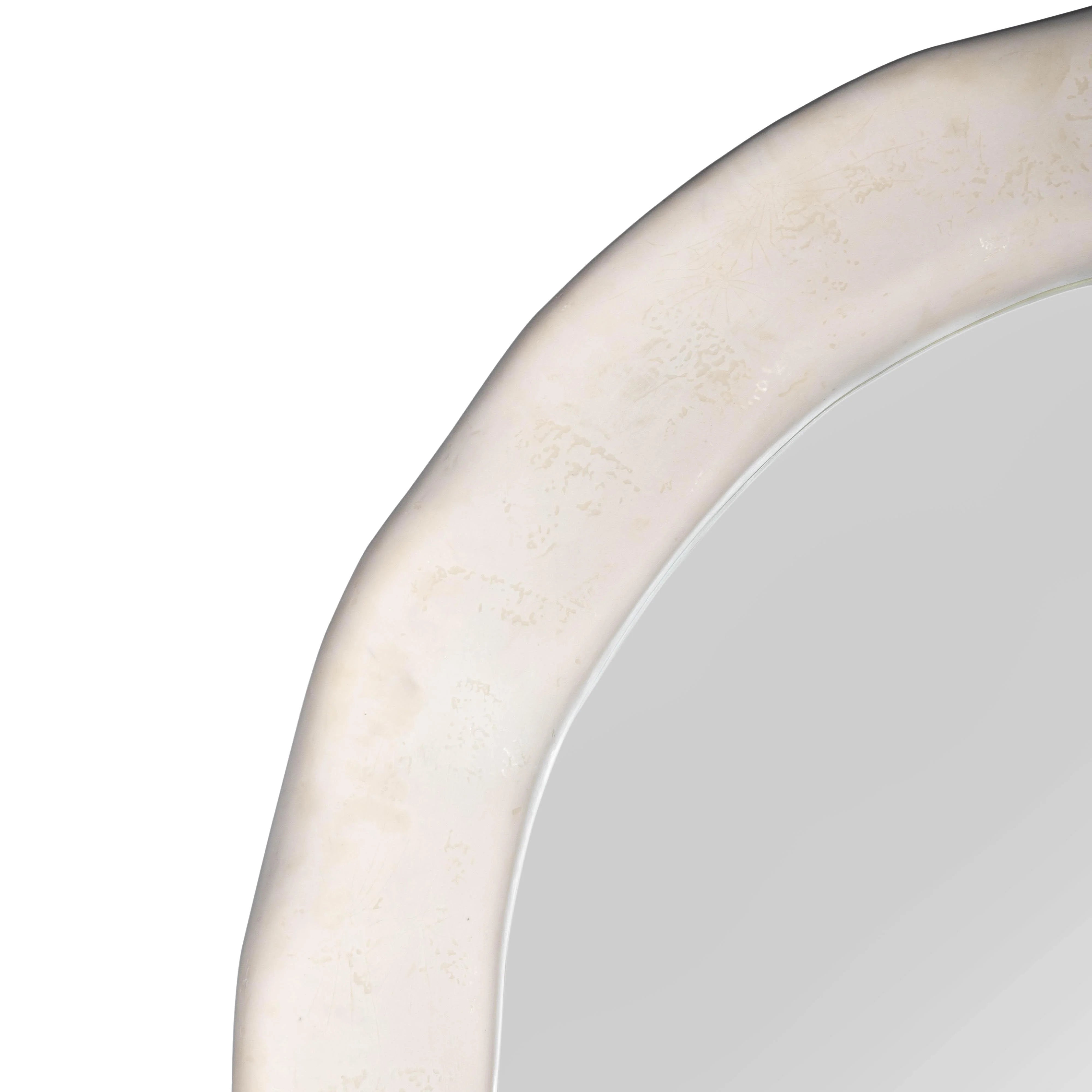 Miroir de sol texturé crème Kaia
