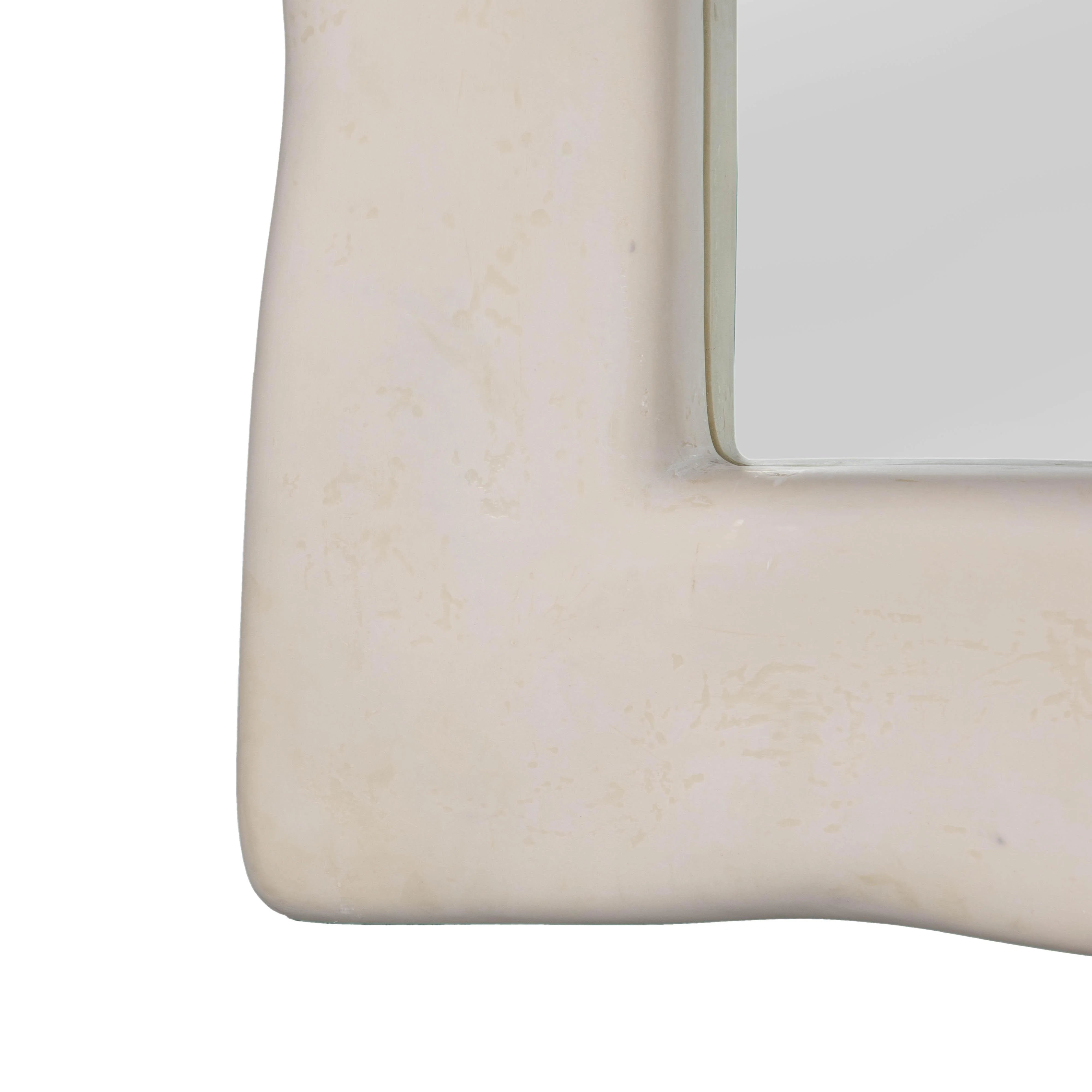 Miroir de sol texturé crème Kaia