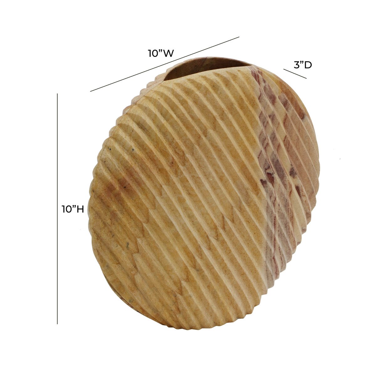 Vase en pierre coquillage Saava en grès