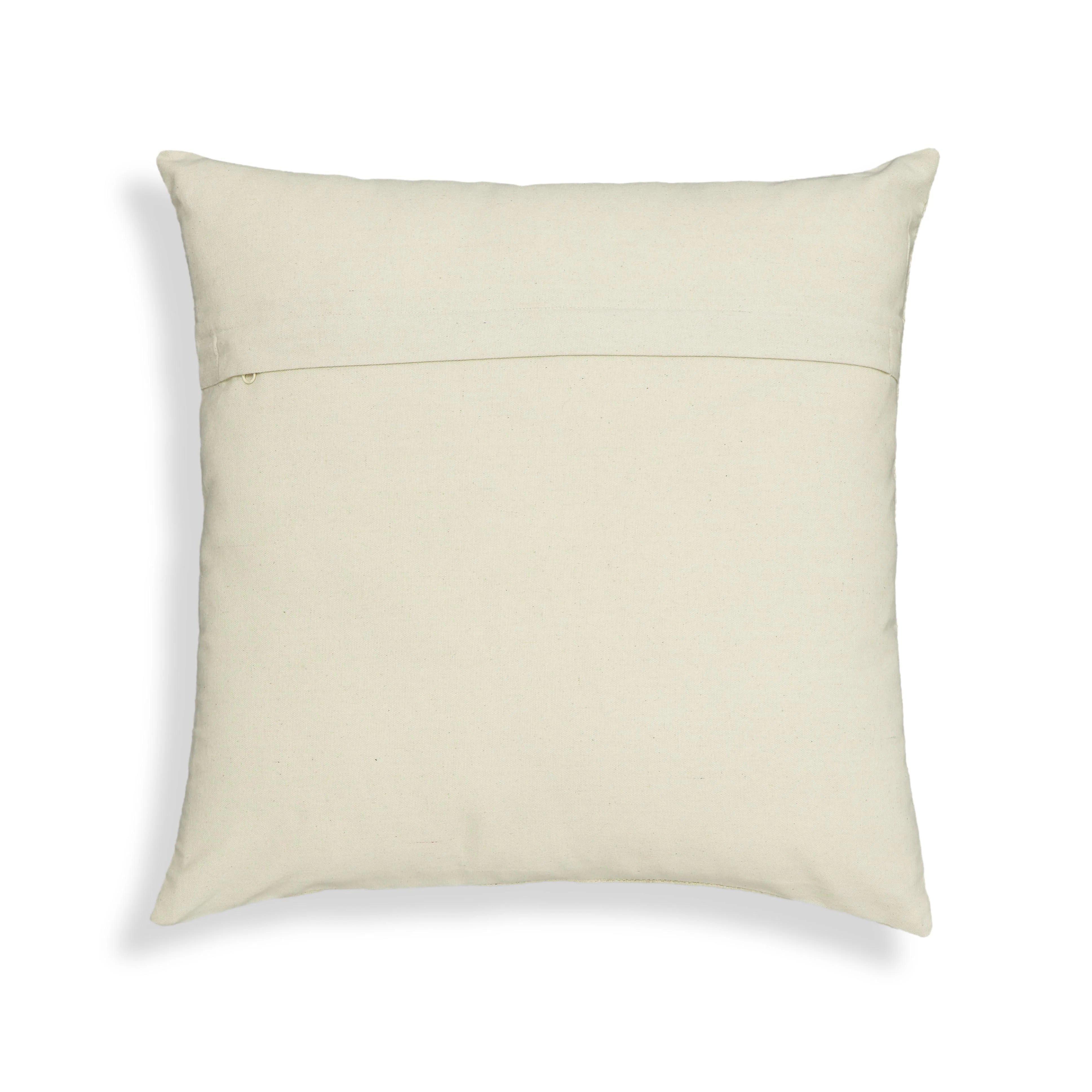 Tulip 20" Embroidered Floral Wool Square Throw Pillow Cover