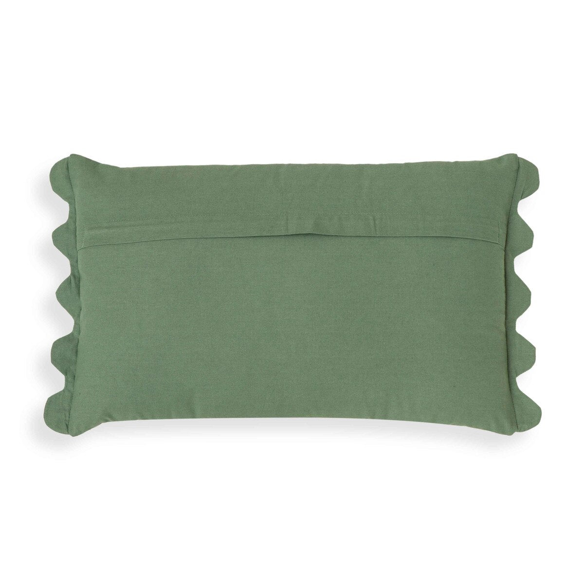 Coussin décoratif en coton brodé orange Portia Flex 20" x 12"