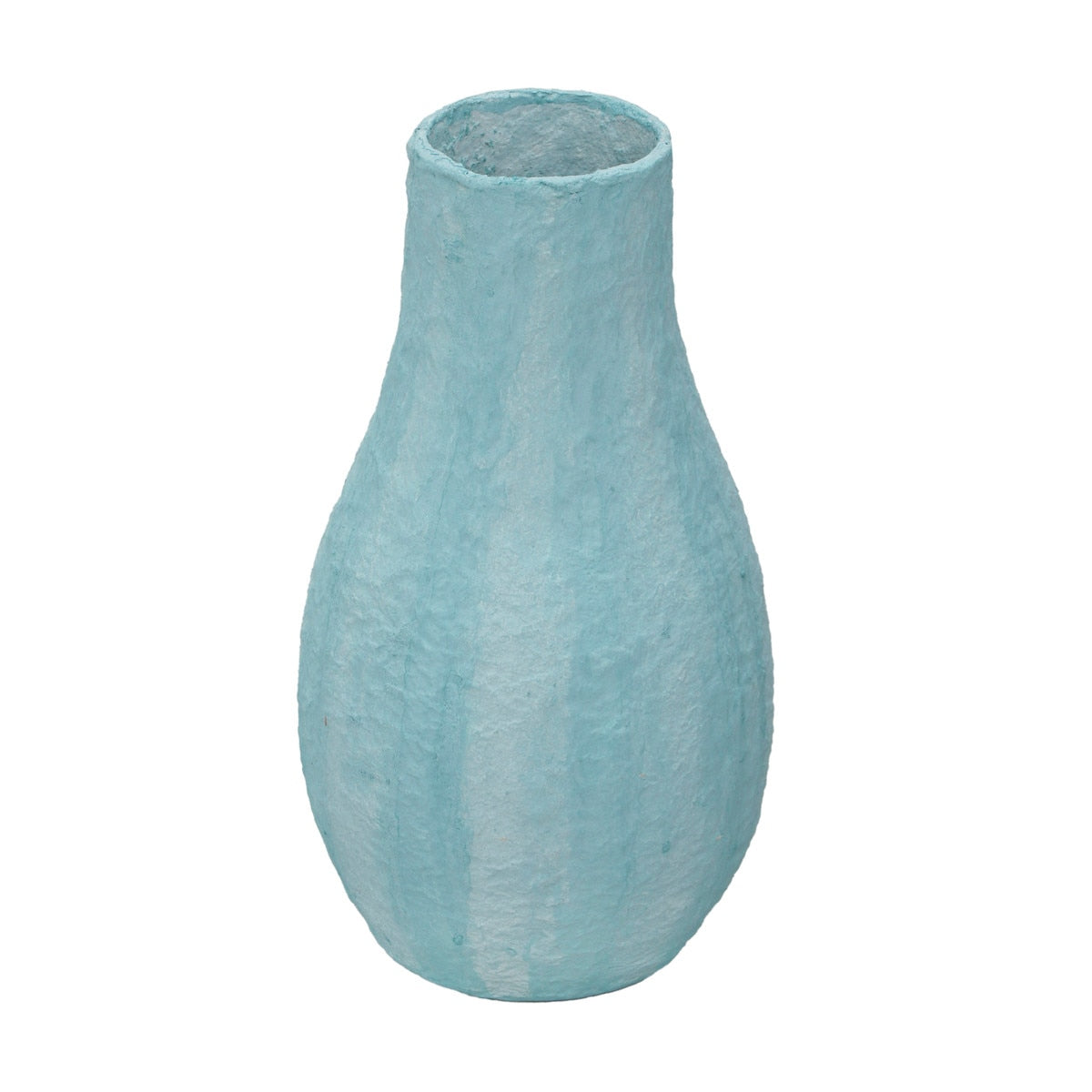 Vase en coton mâché bleu nuageux
