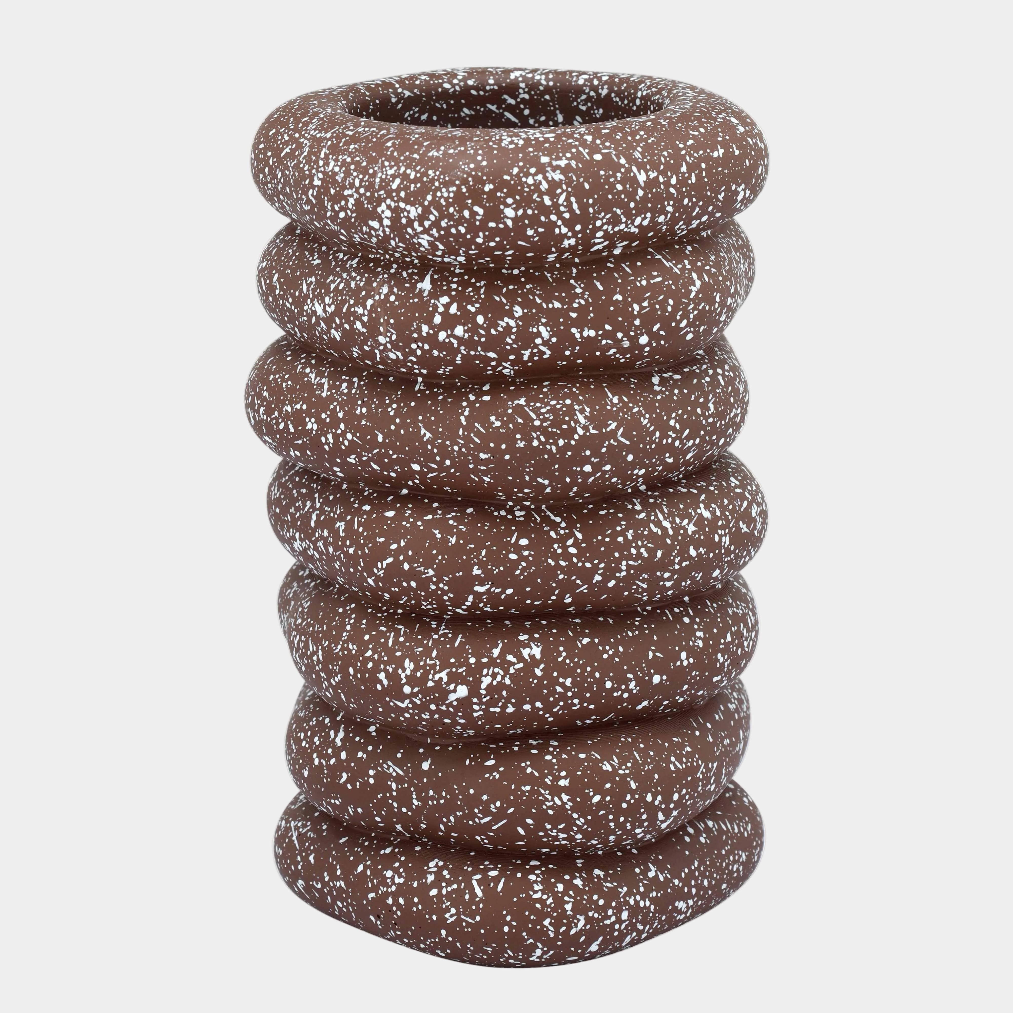 Gabby Speckled Cairn Vase