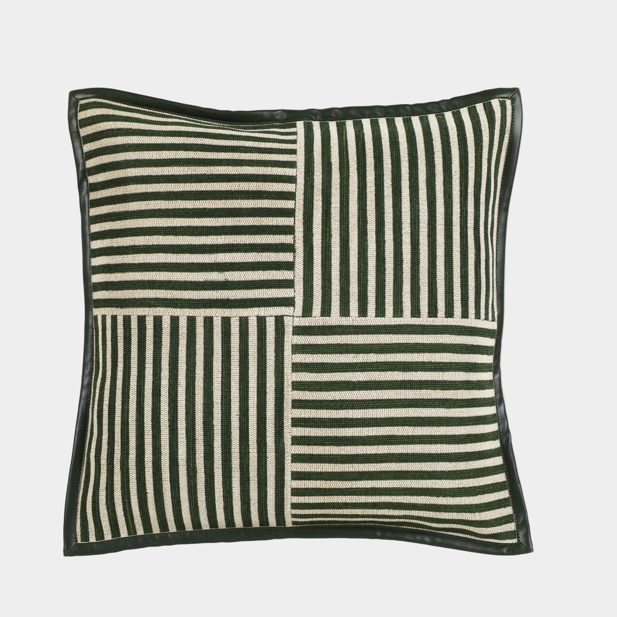 Kora 20" Cotton Jute Contract-Grade Throw Pillow
