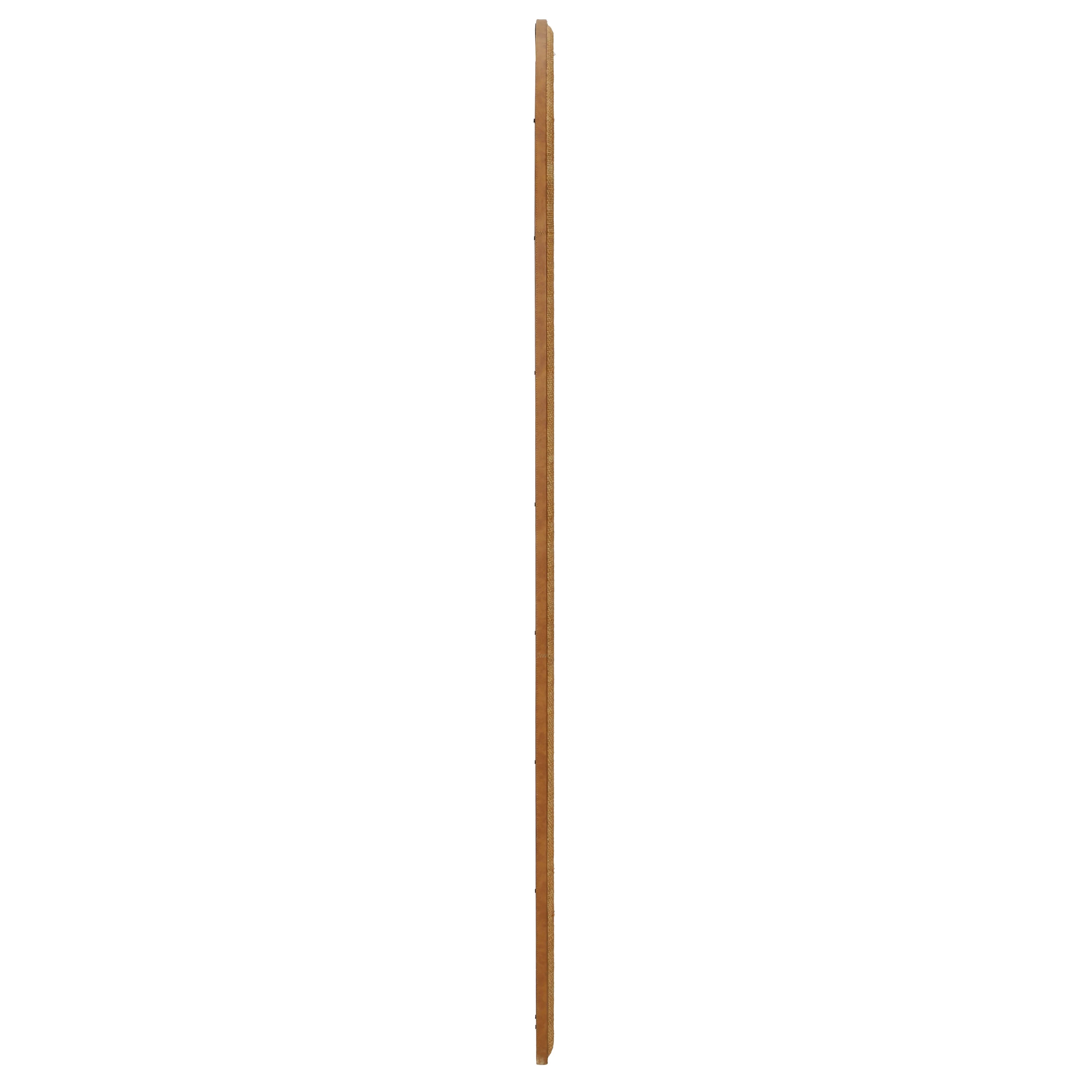 Arch 72" Natural Raffia Contract-Grade Floor Mirror