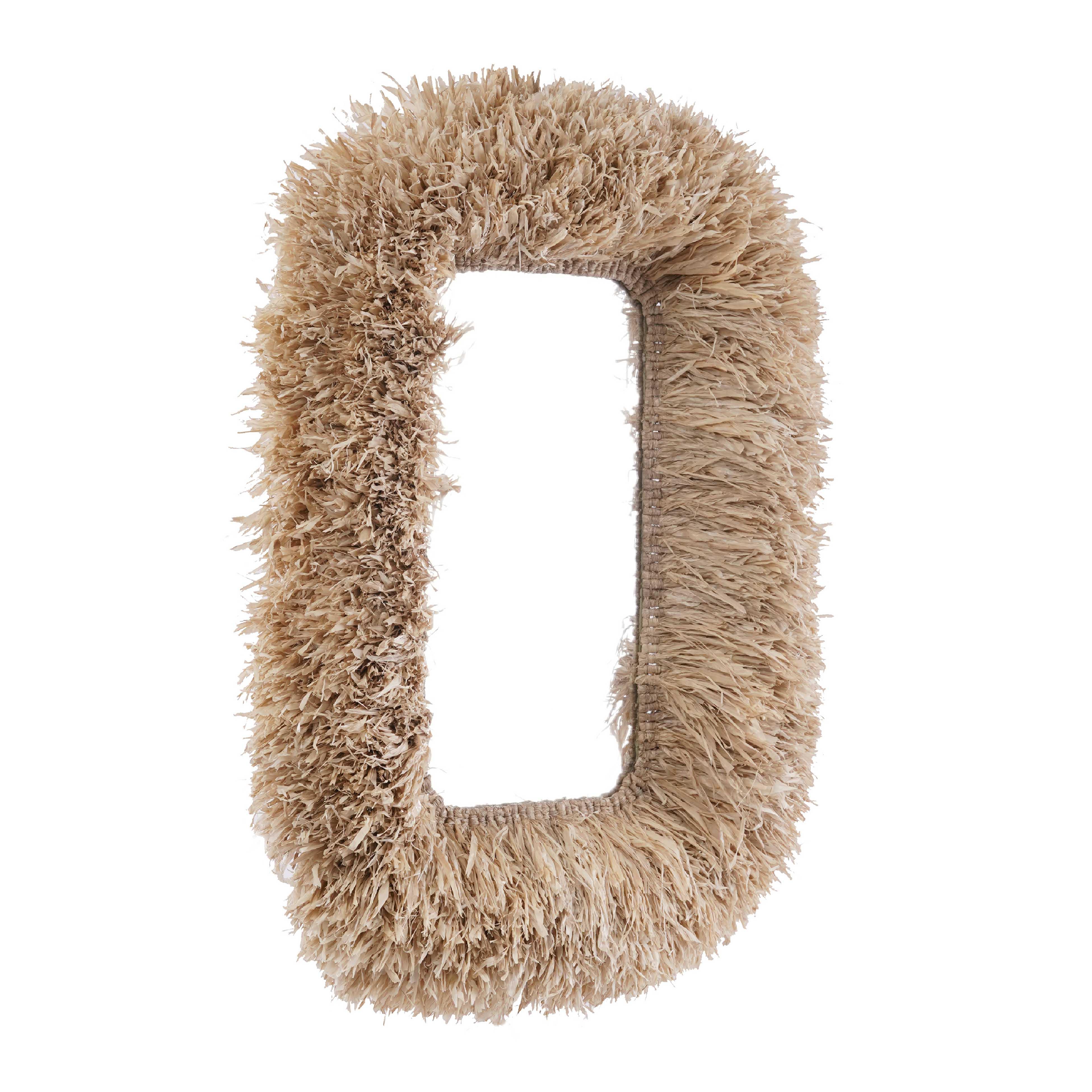 Palm 29.6"x43.4" Natural Sisal Rectangular Wall Mirror